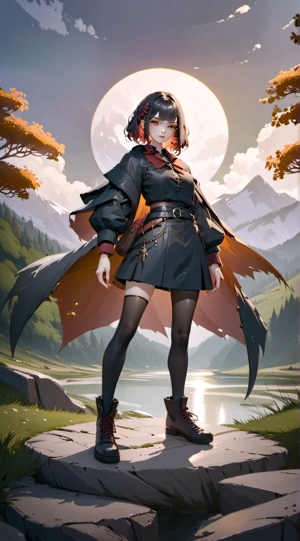 ai character: you as a giant gir background