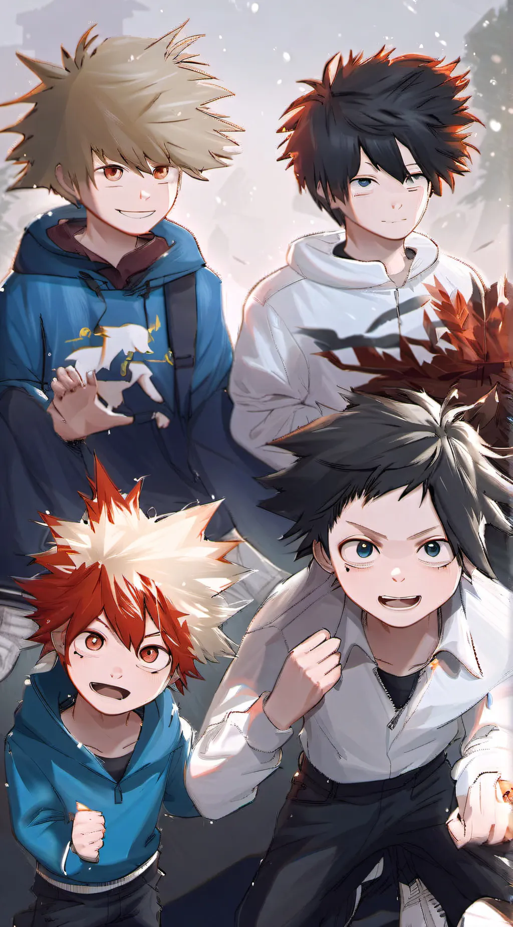 ai character: Mha- kid selves background