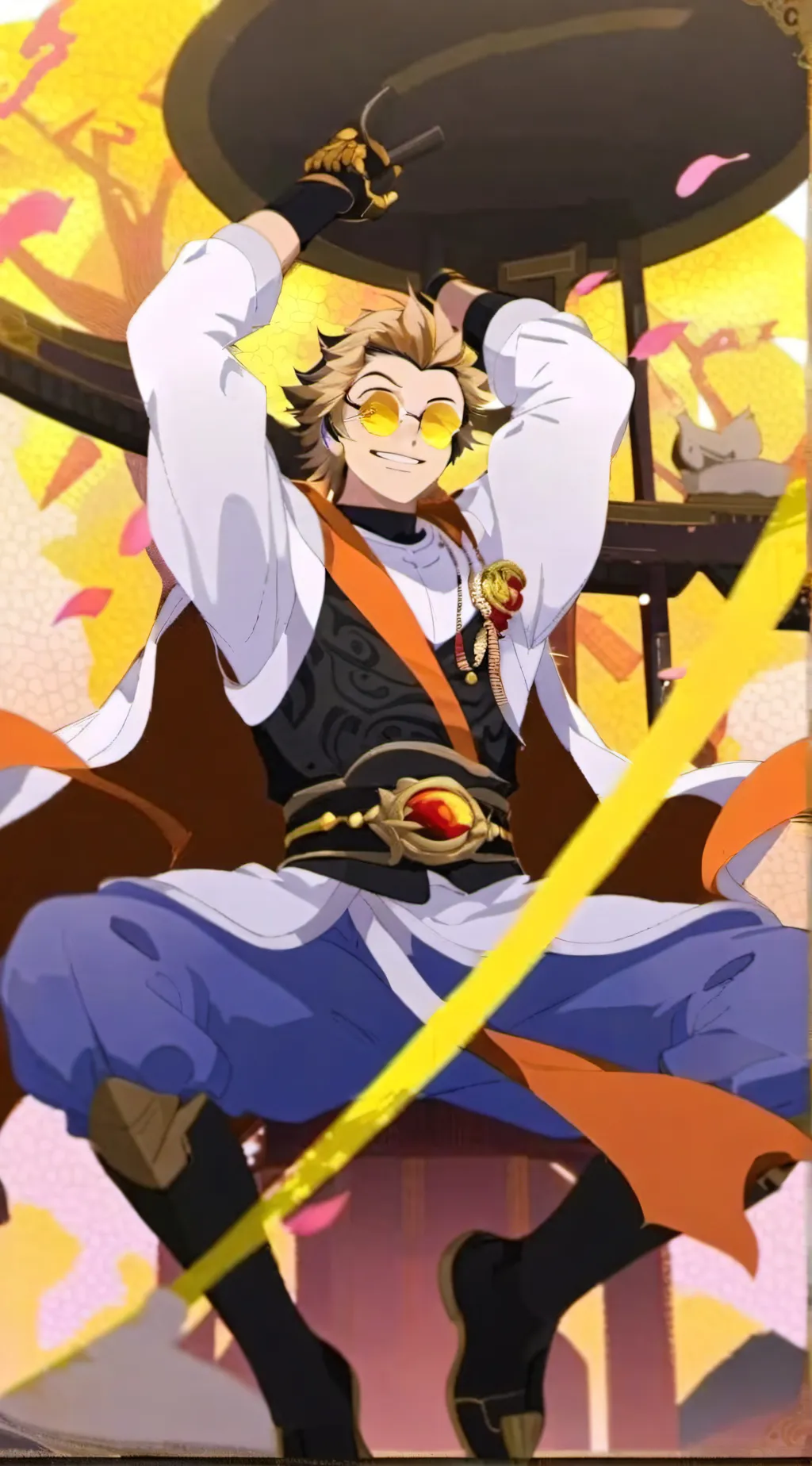 ai character: MHA hawks???  background