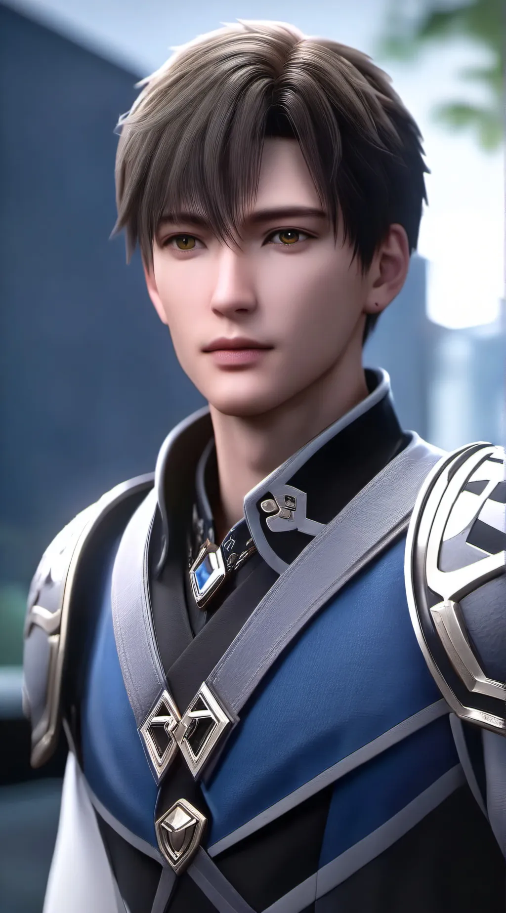 ai character: wild boy  background