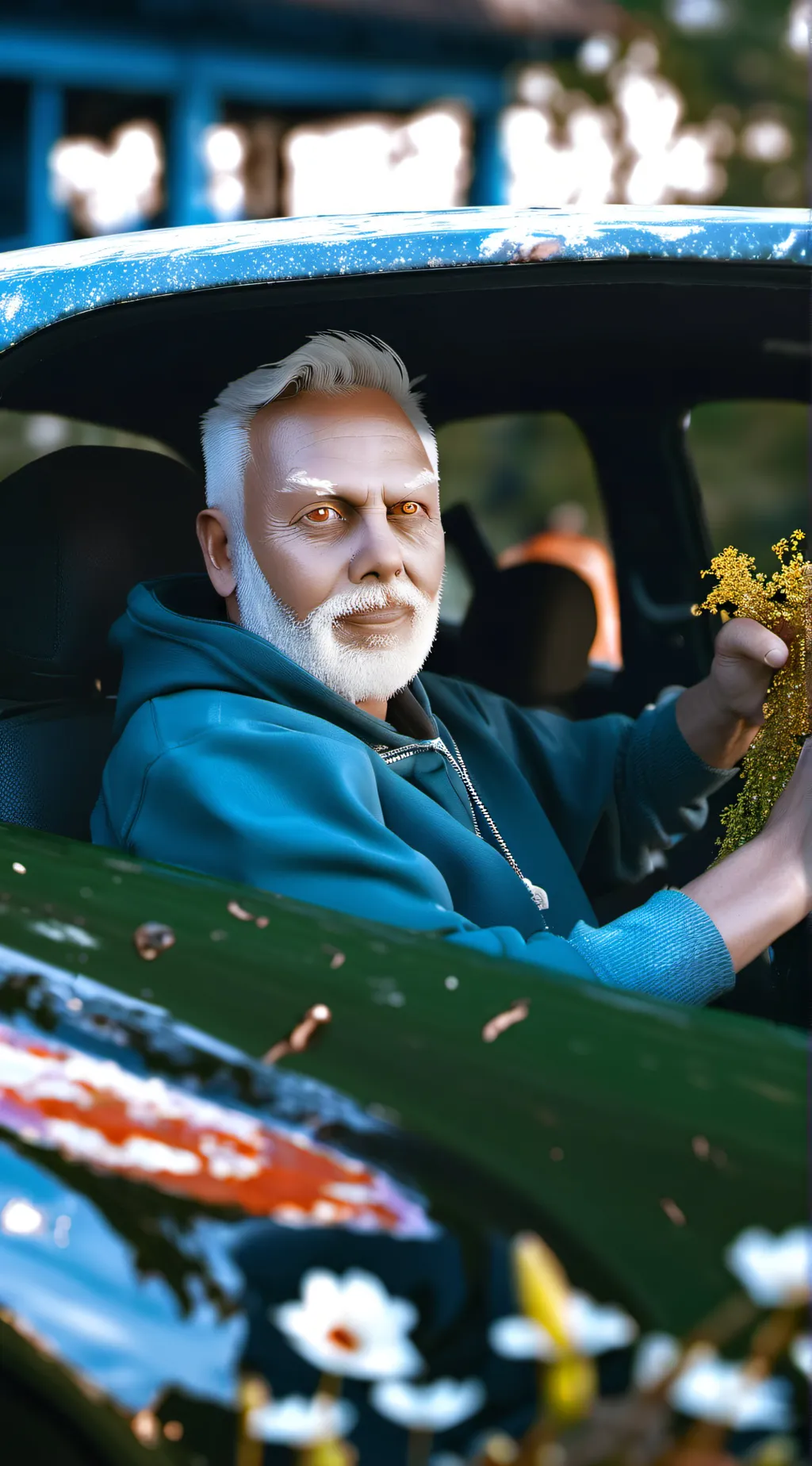 ai character: Pumpkin spice background