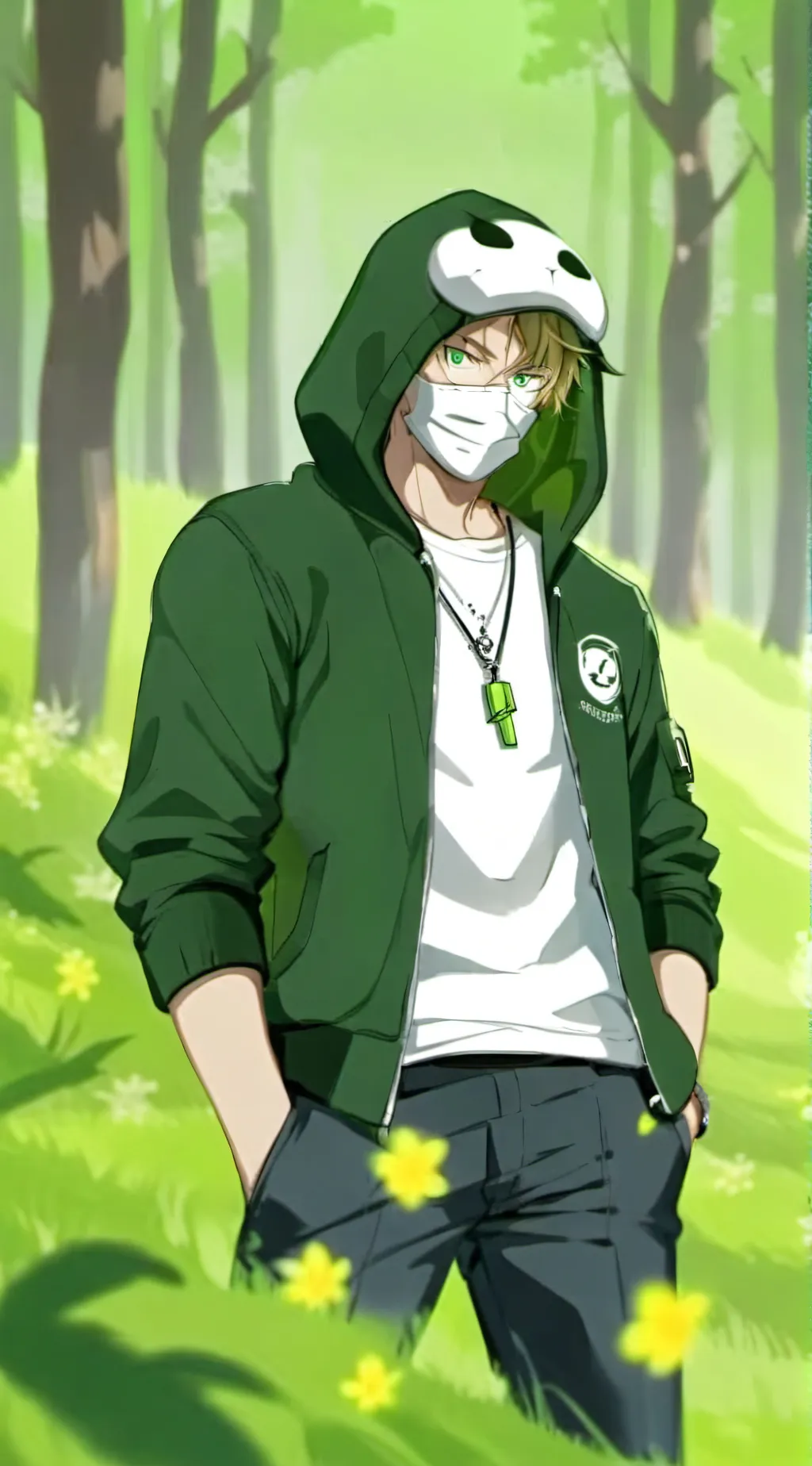 ai character: Dream smp background