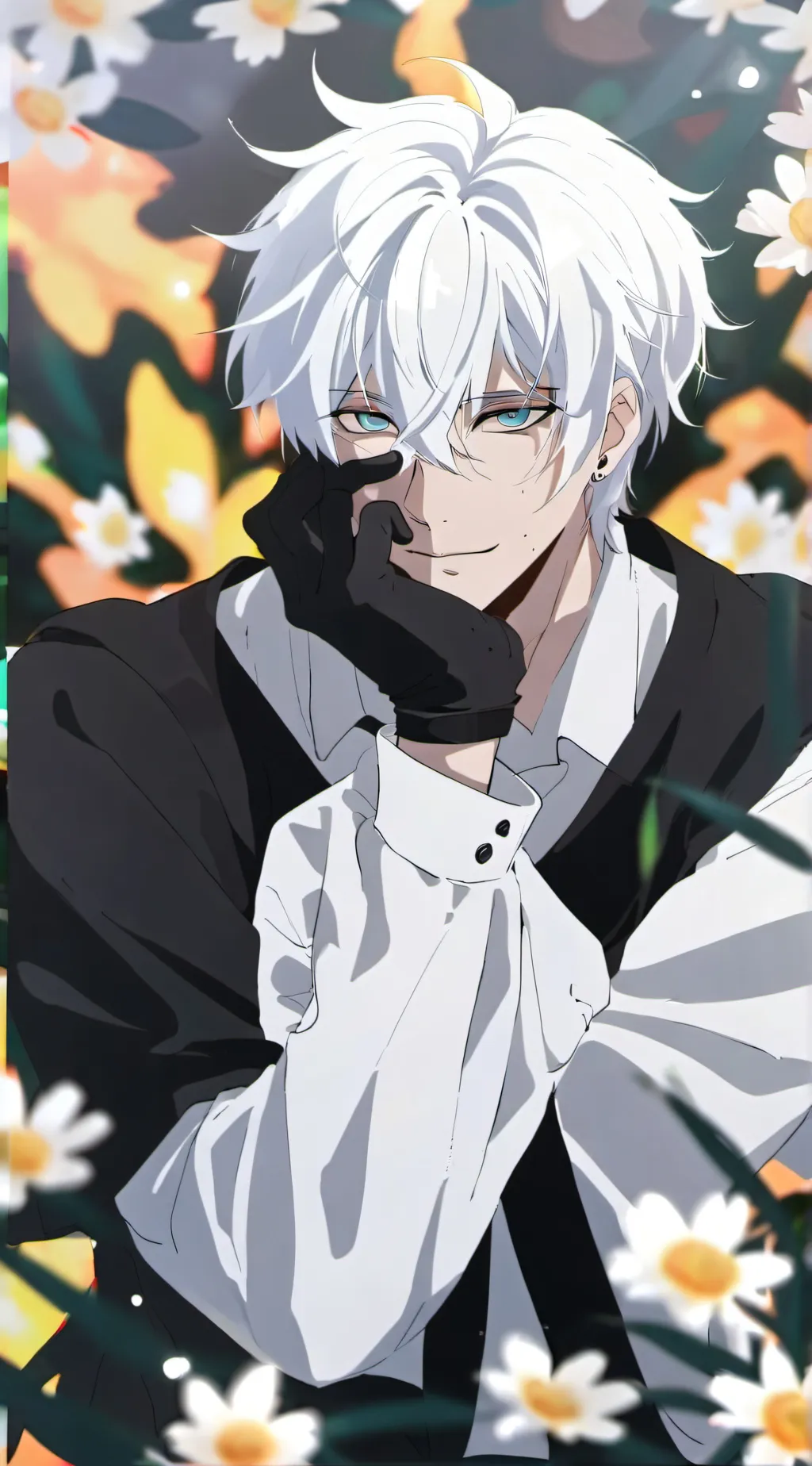 ai character:  🩵 gojo 🩵 background