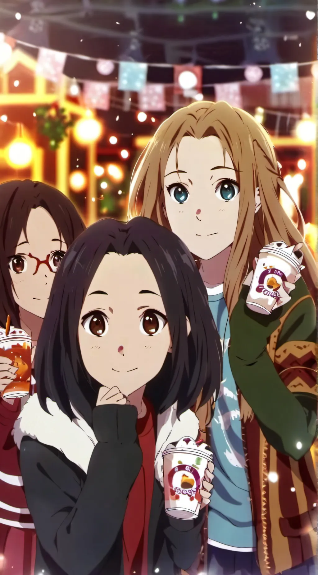 ai character: mia,sako,naiko background