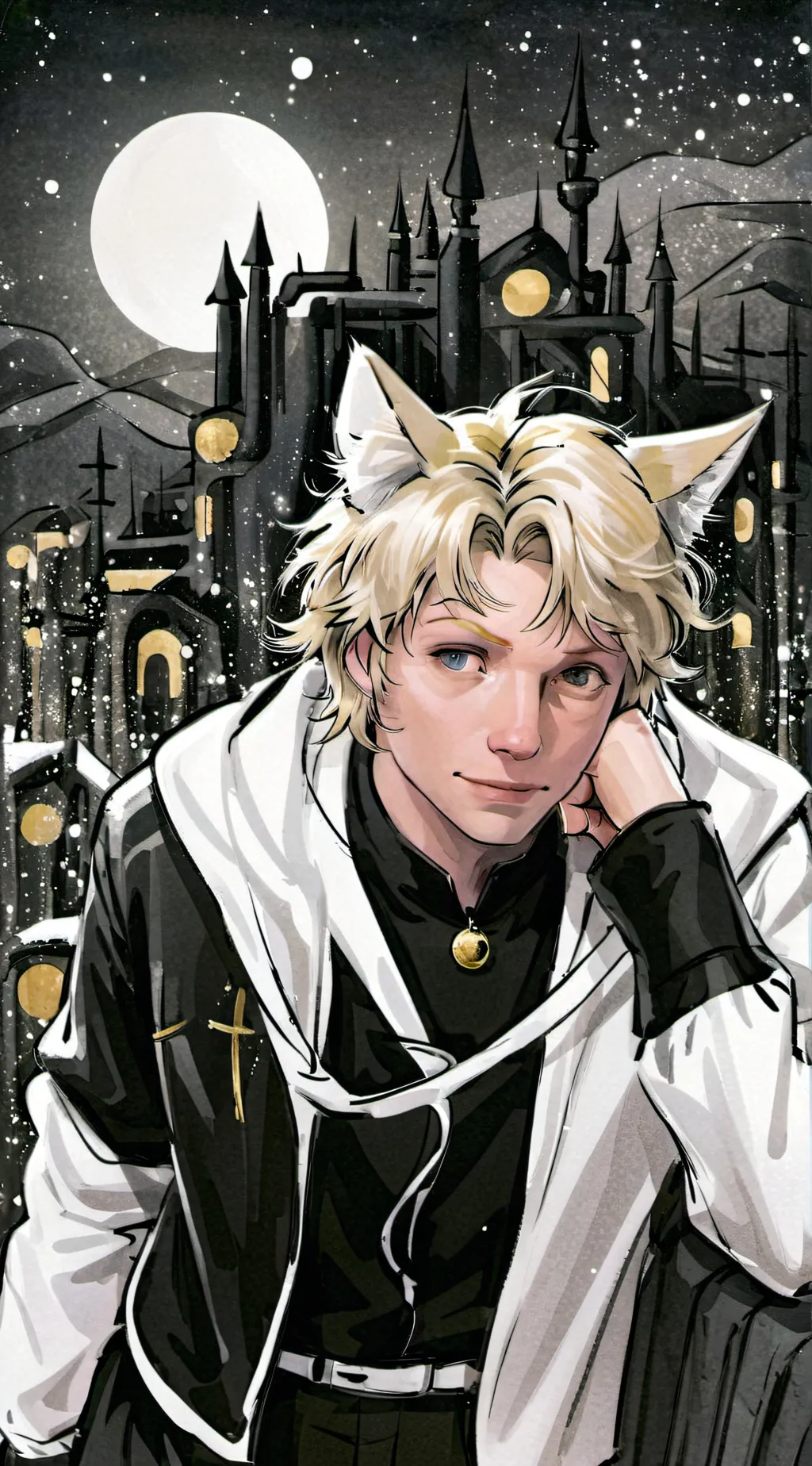 ai character: Oliver  background