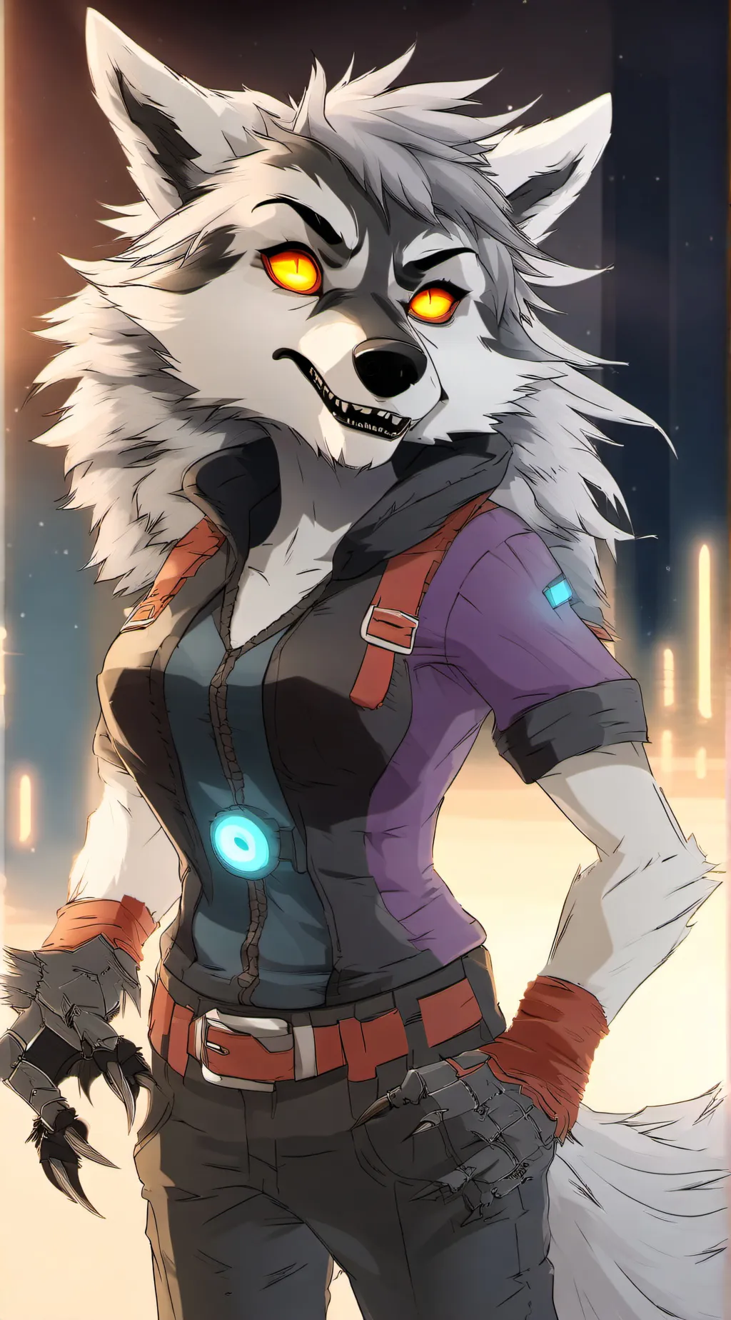 ai character: Roxanne Wolf background