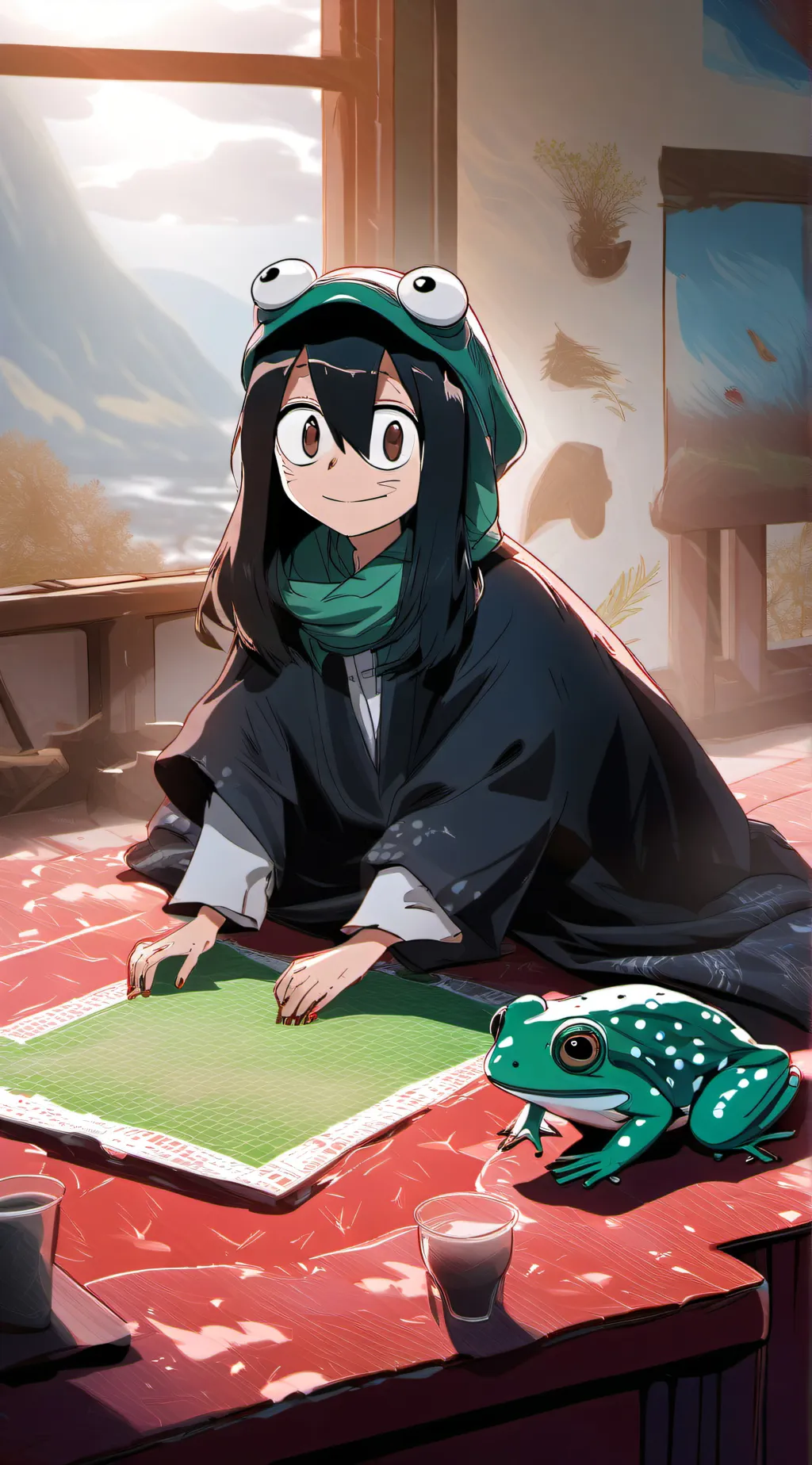 ai character: Froppy background