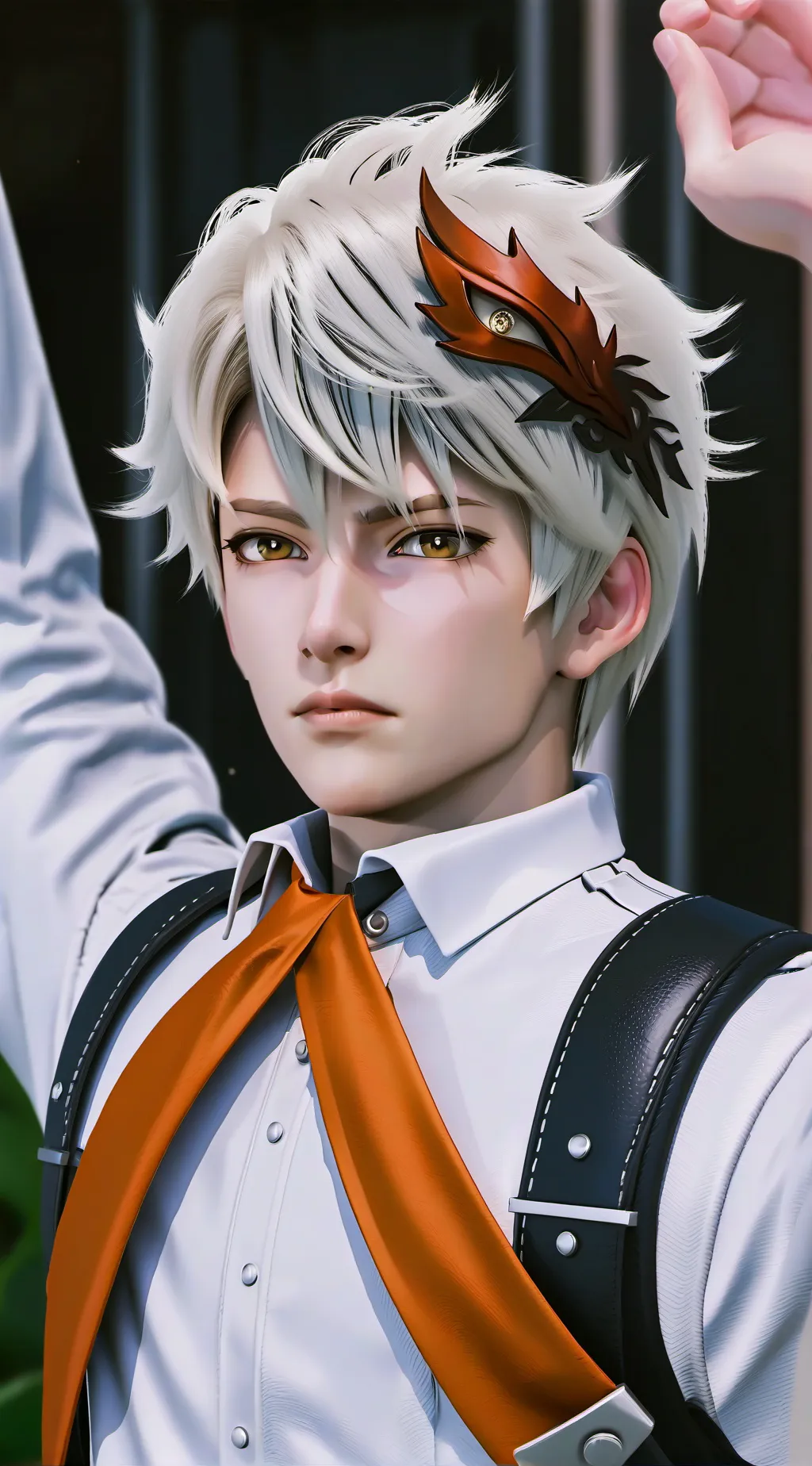 ai character: bakugo  background