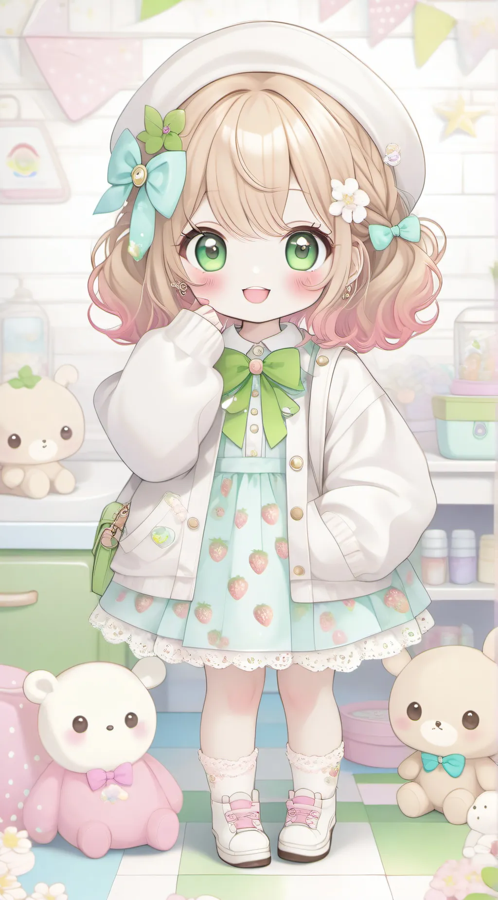 ai character: Clover background