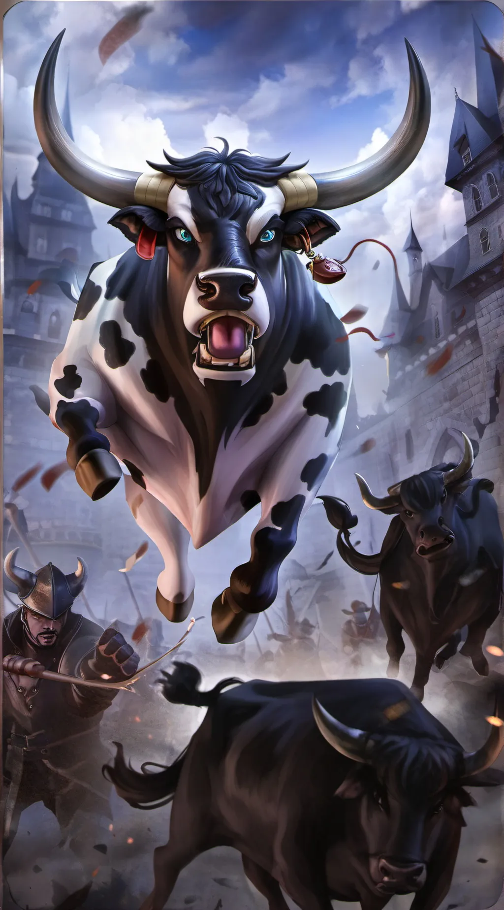ai character: BULL BULL background