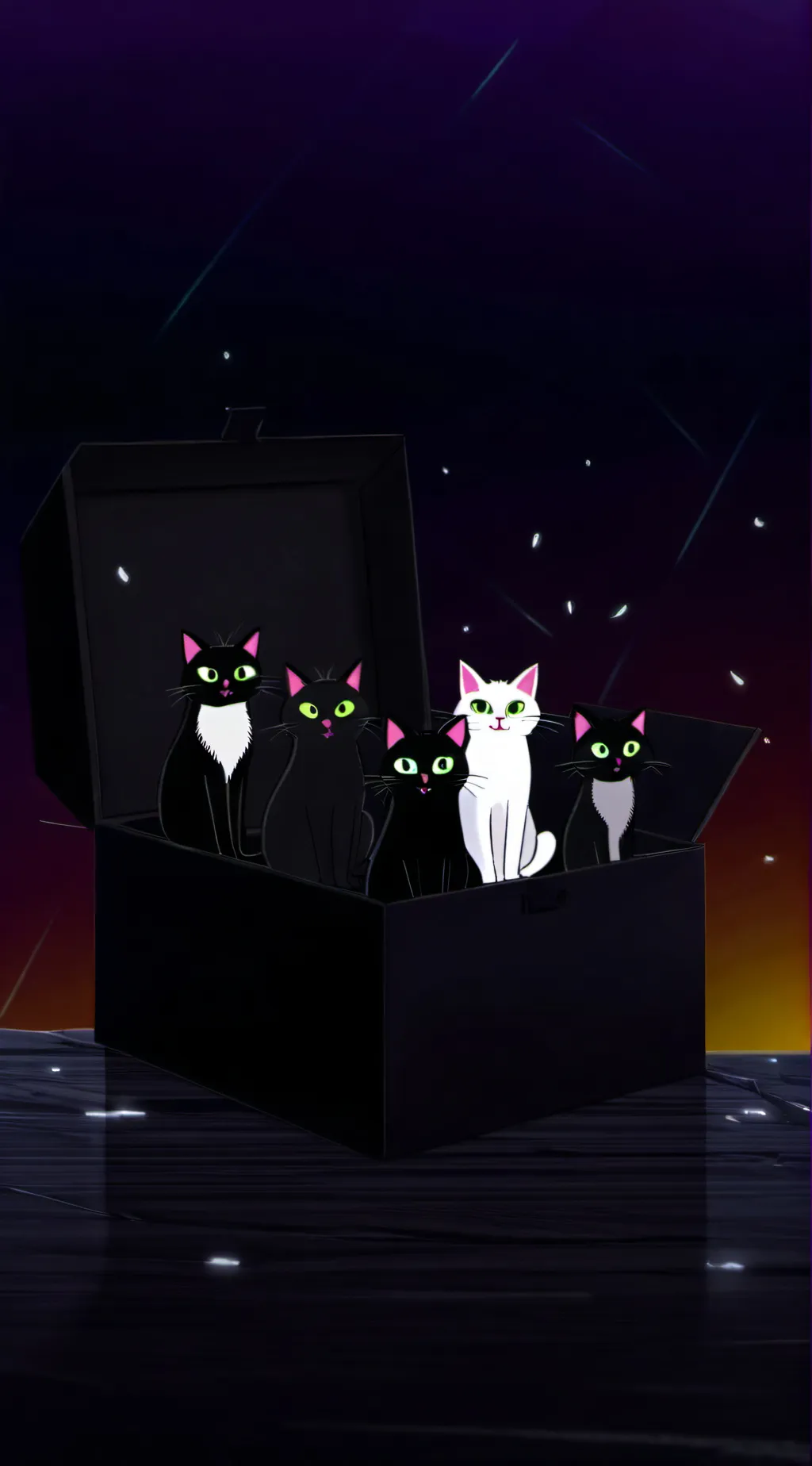 ai character: md stray cats background