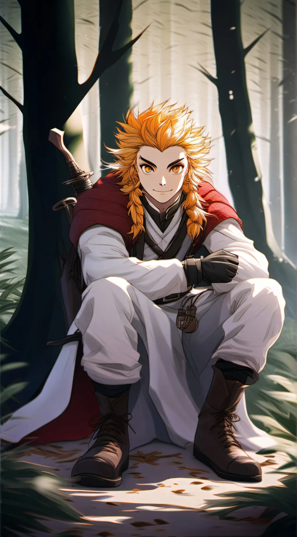 ai character: rengoku background