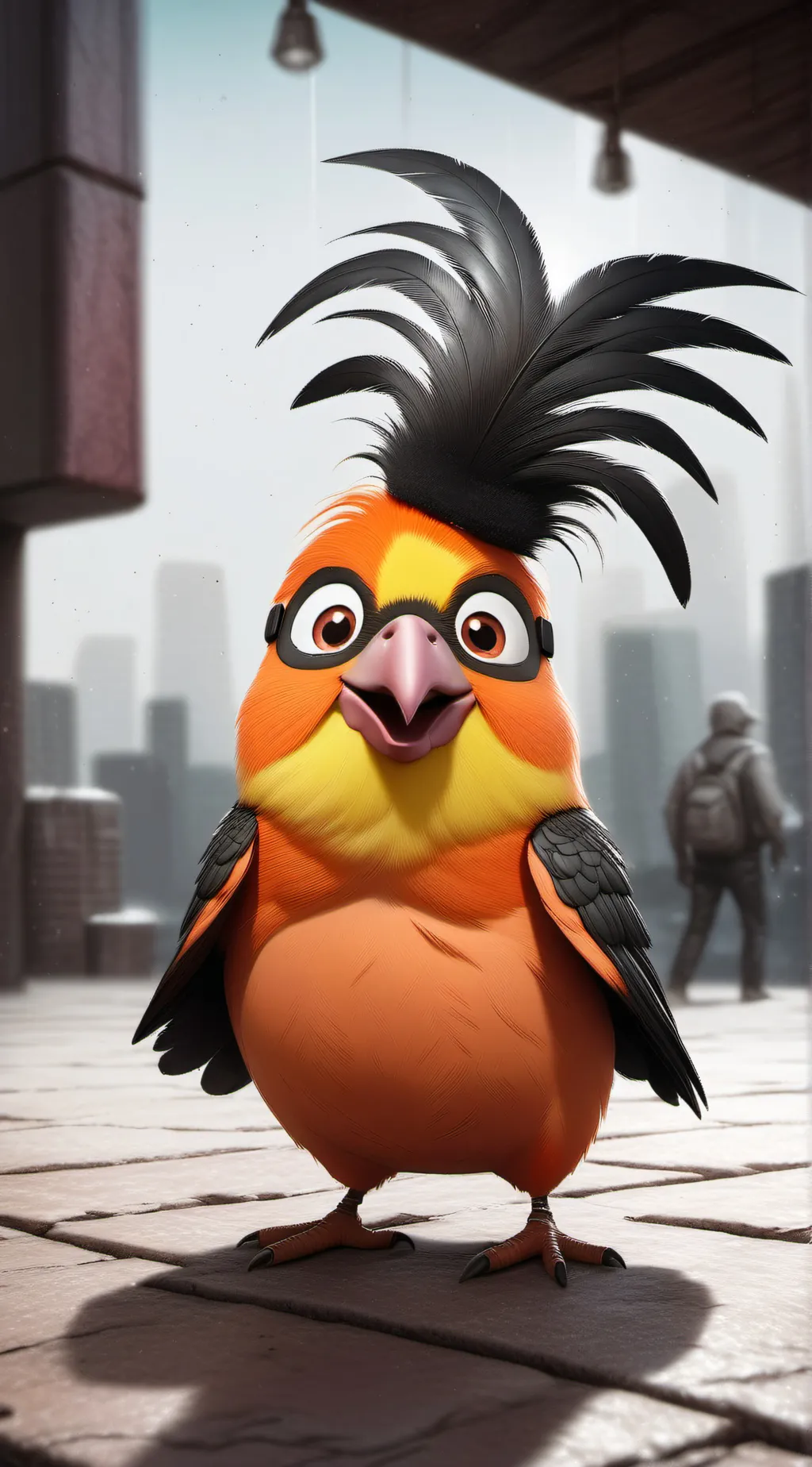 ai character: Bubbles background