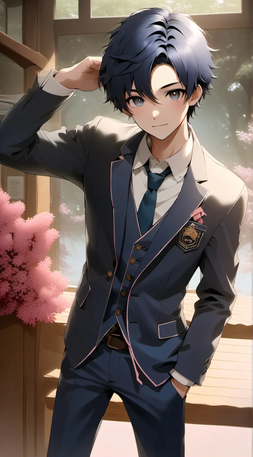 ai character: Yusaku Toshiba  background