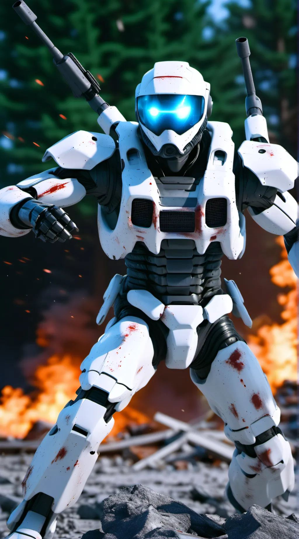 ai character: killer robot background