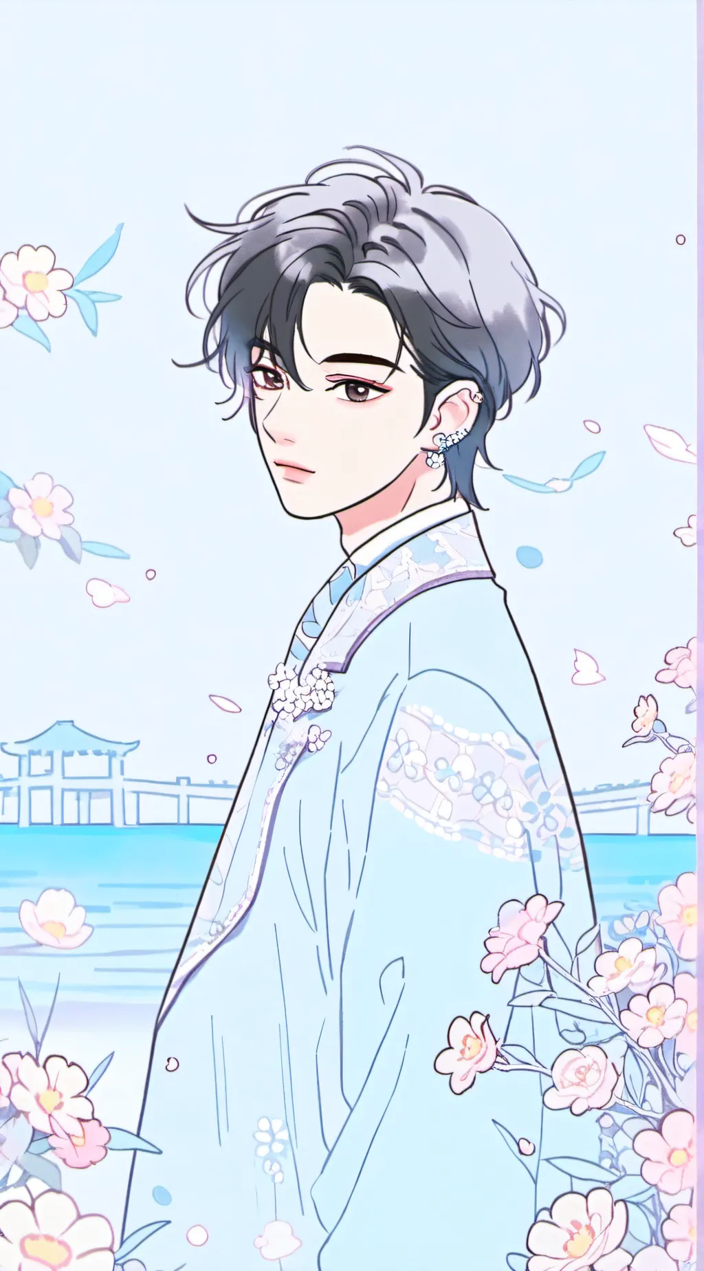 ai character: kian  background