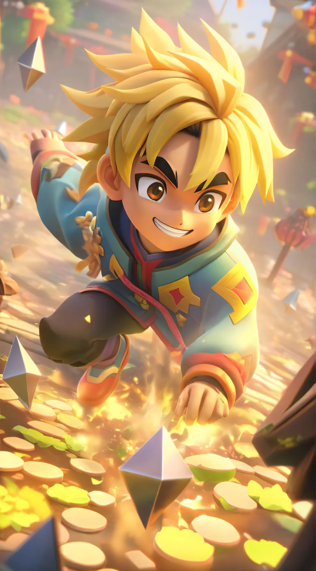 ai character: Bakugou  background