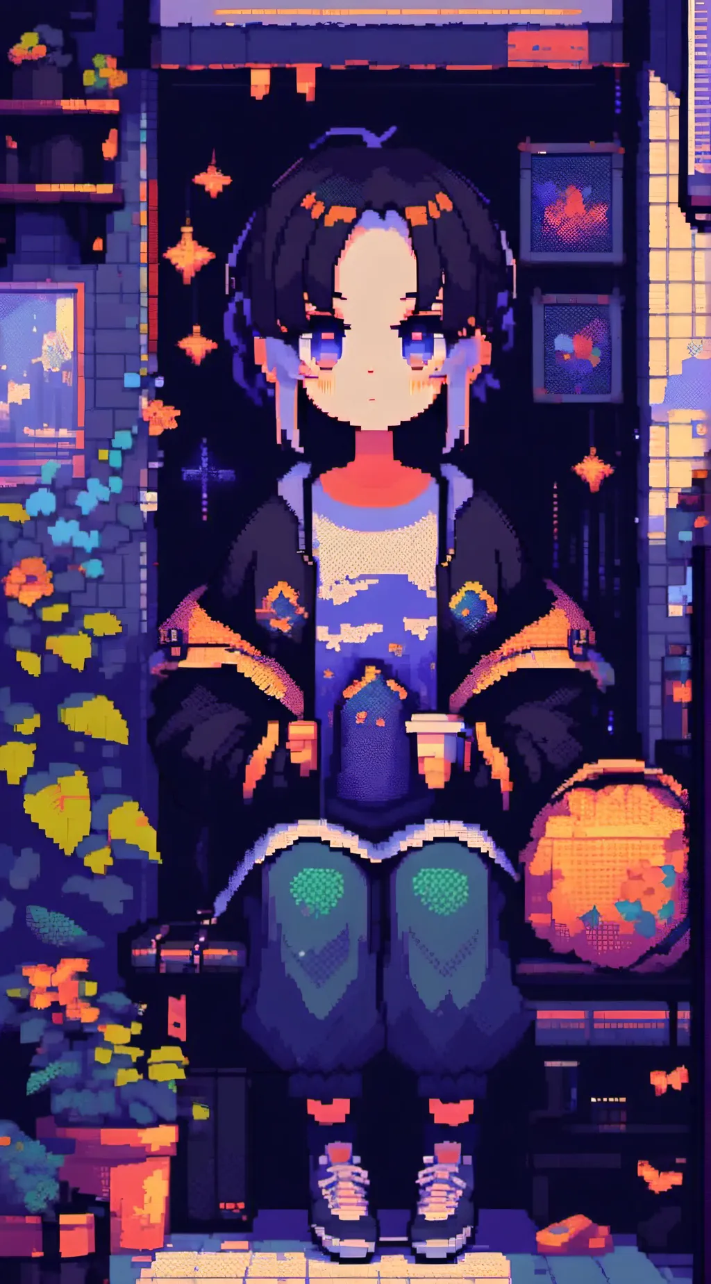 ai character: sky background