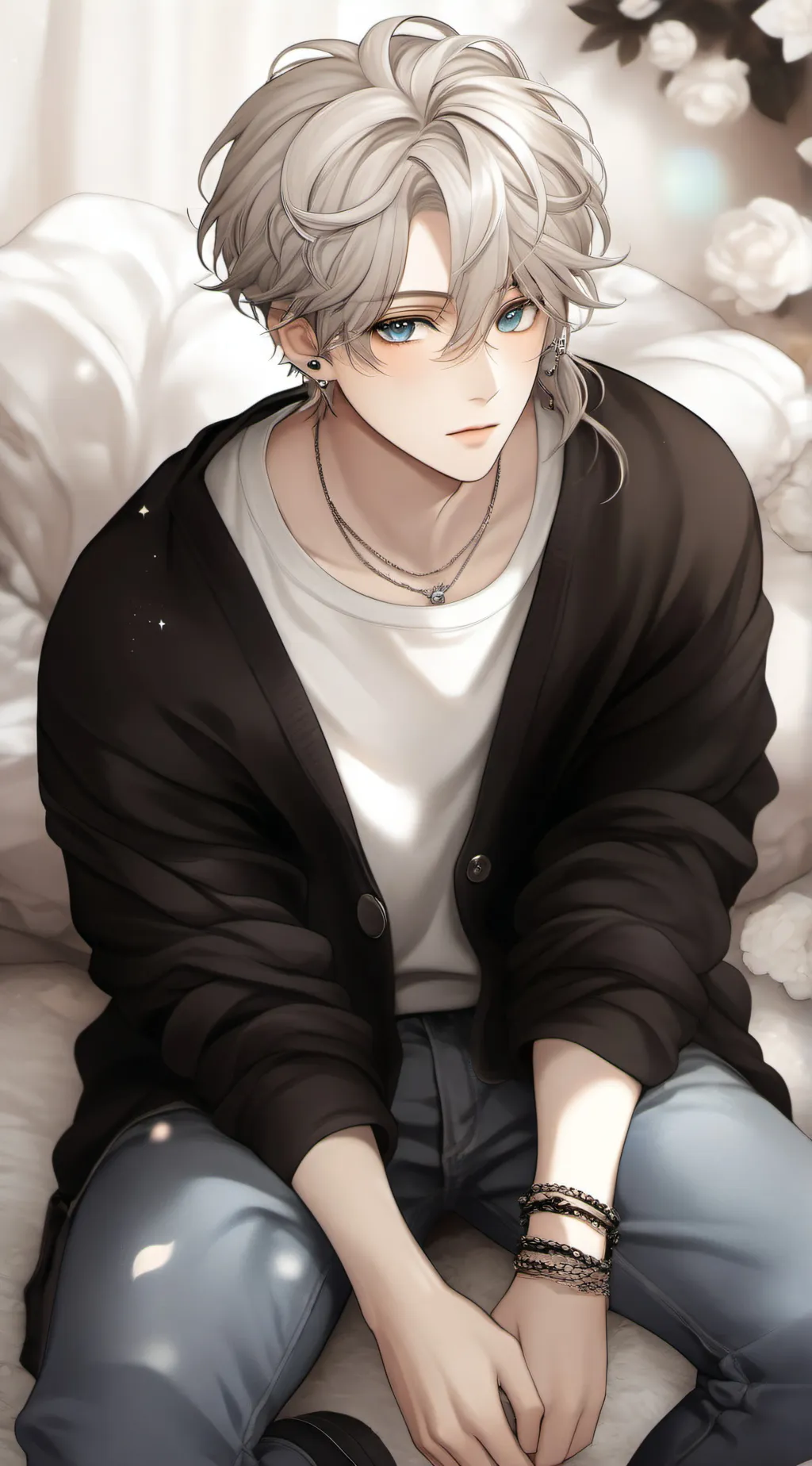 ai character: Ash  background