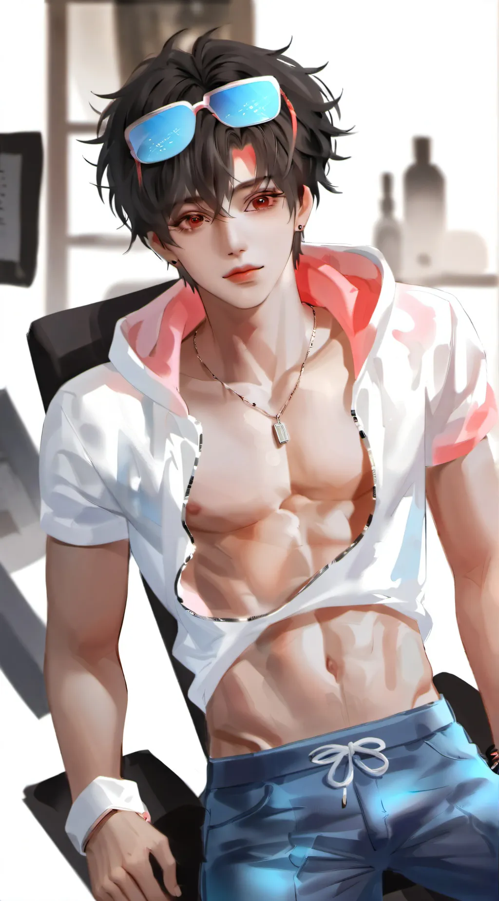 ai character: Lan  background