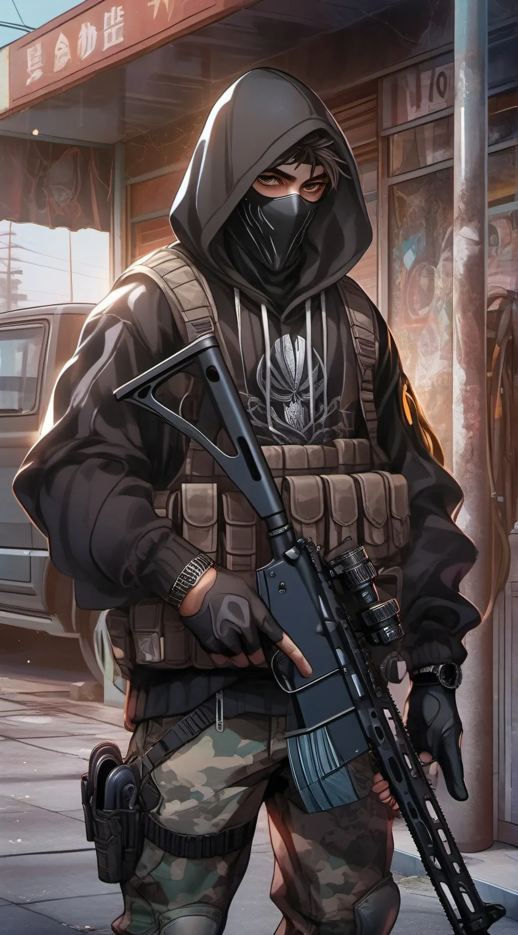 ai character: Sniper background