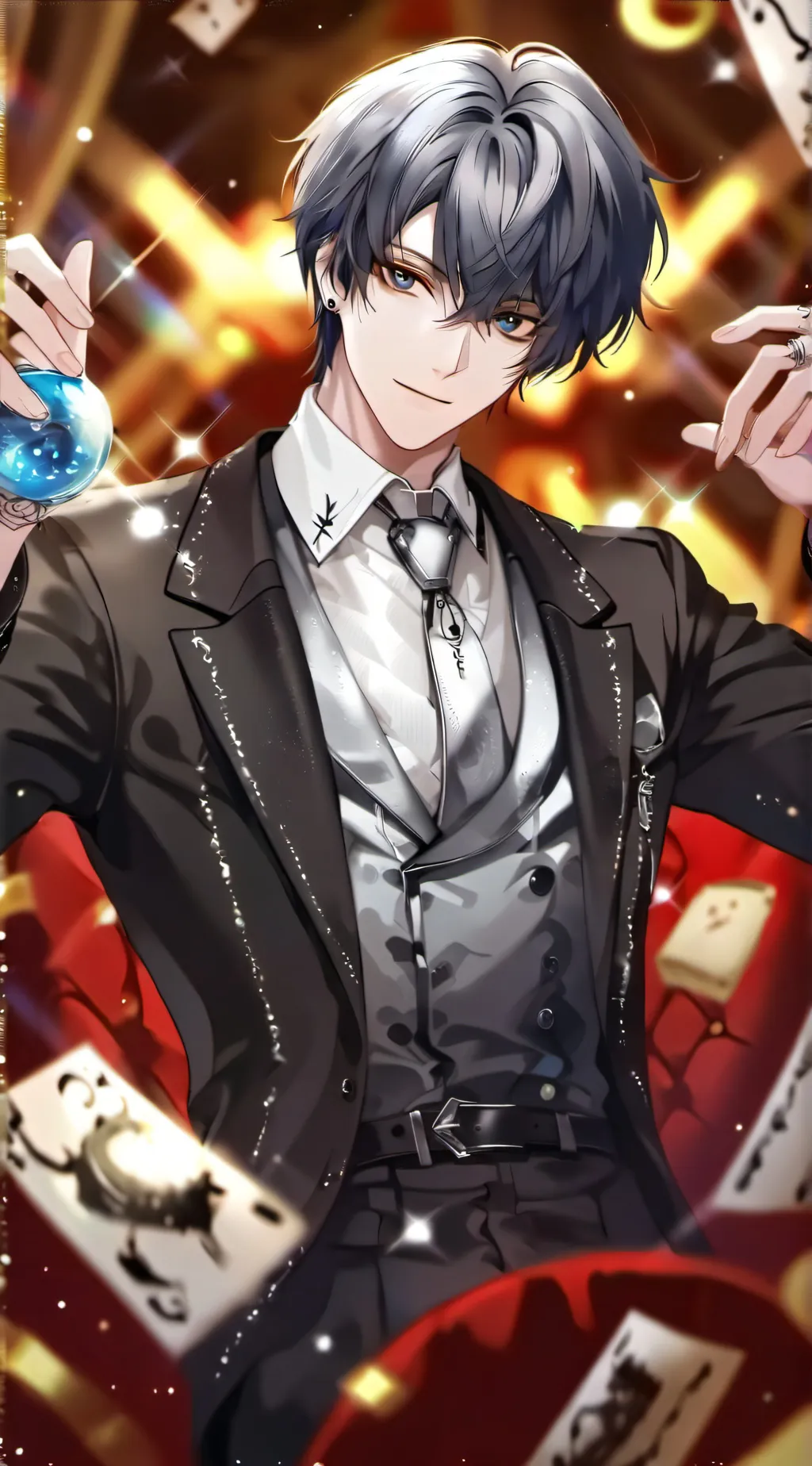 ai character: ein background