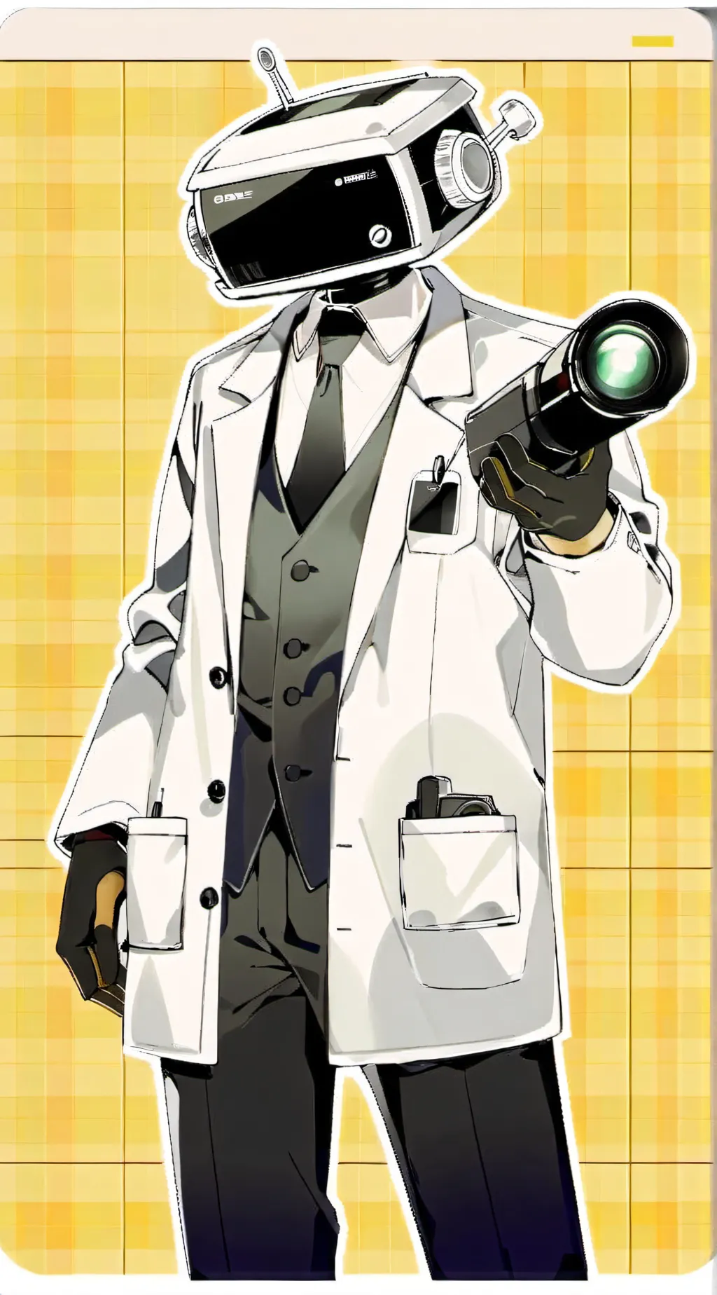 ai character: Scientist Camera background