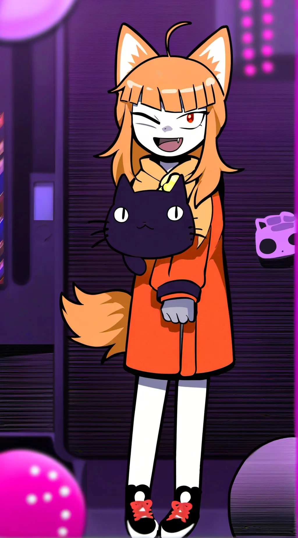 ai character: catfeine background