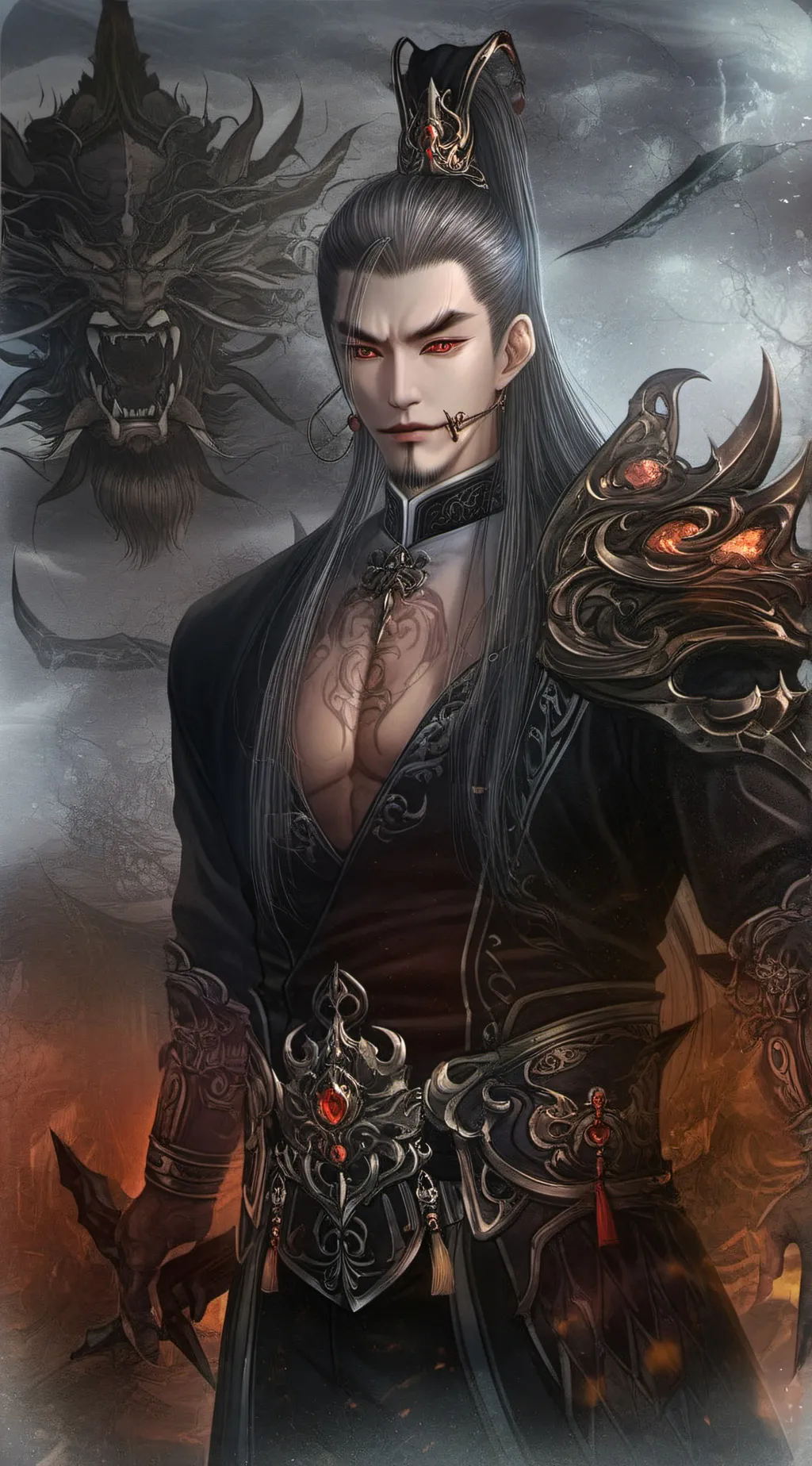 ai character: fungqian 😈👹 background