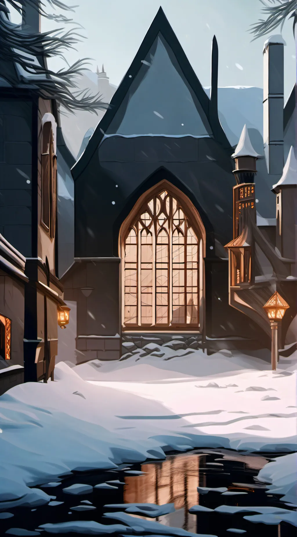 ai character: hogwarts road trip background