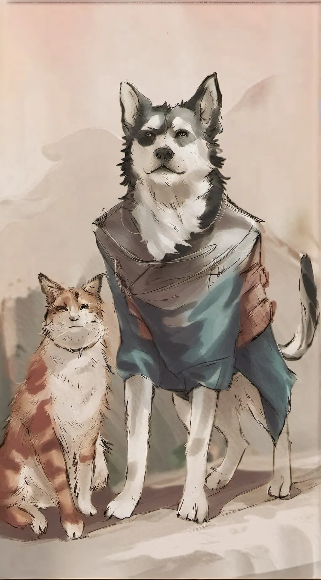 ai character: • Water pride •  background