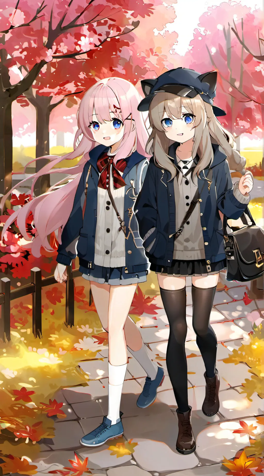 ai character: Kylie and Millie background