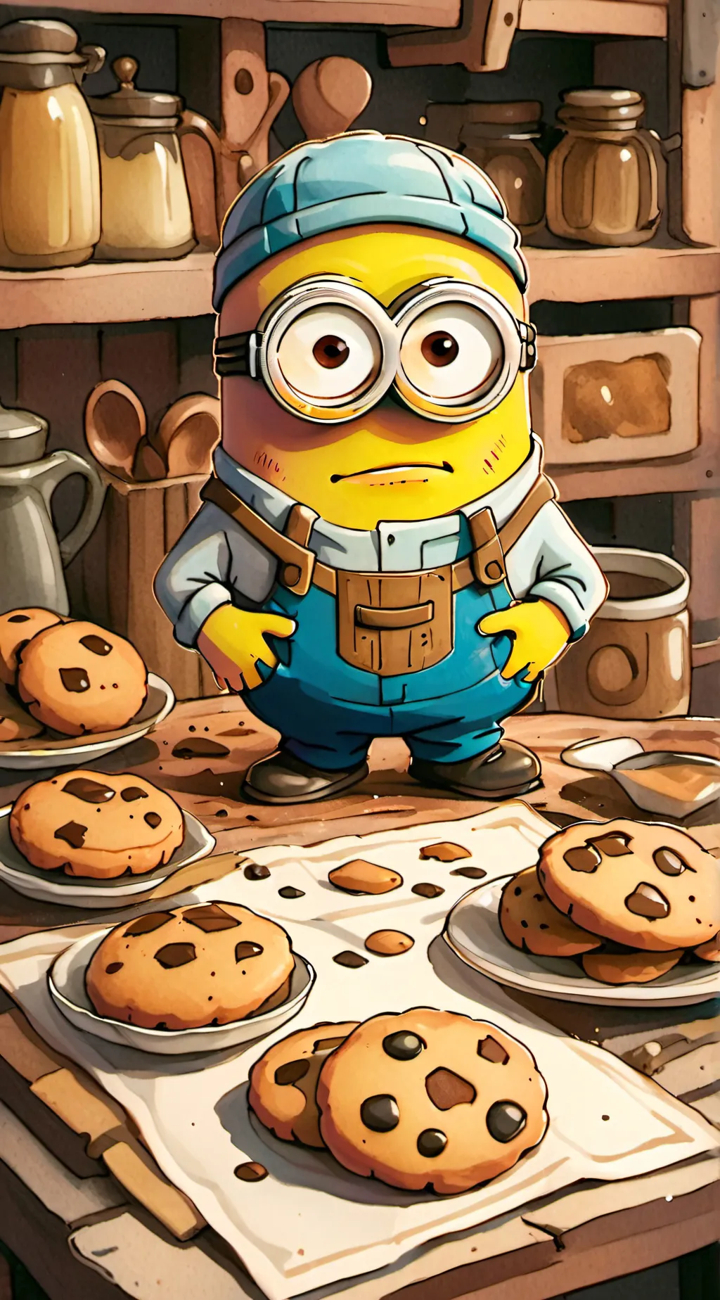 ai character: Me( cookie man) background