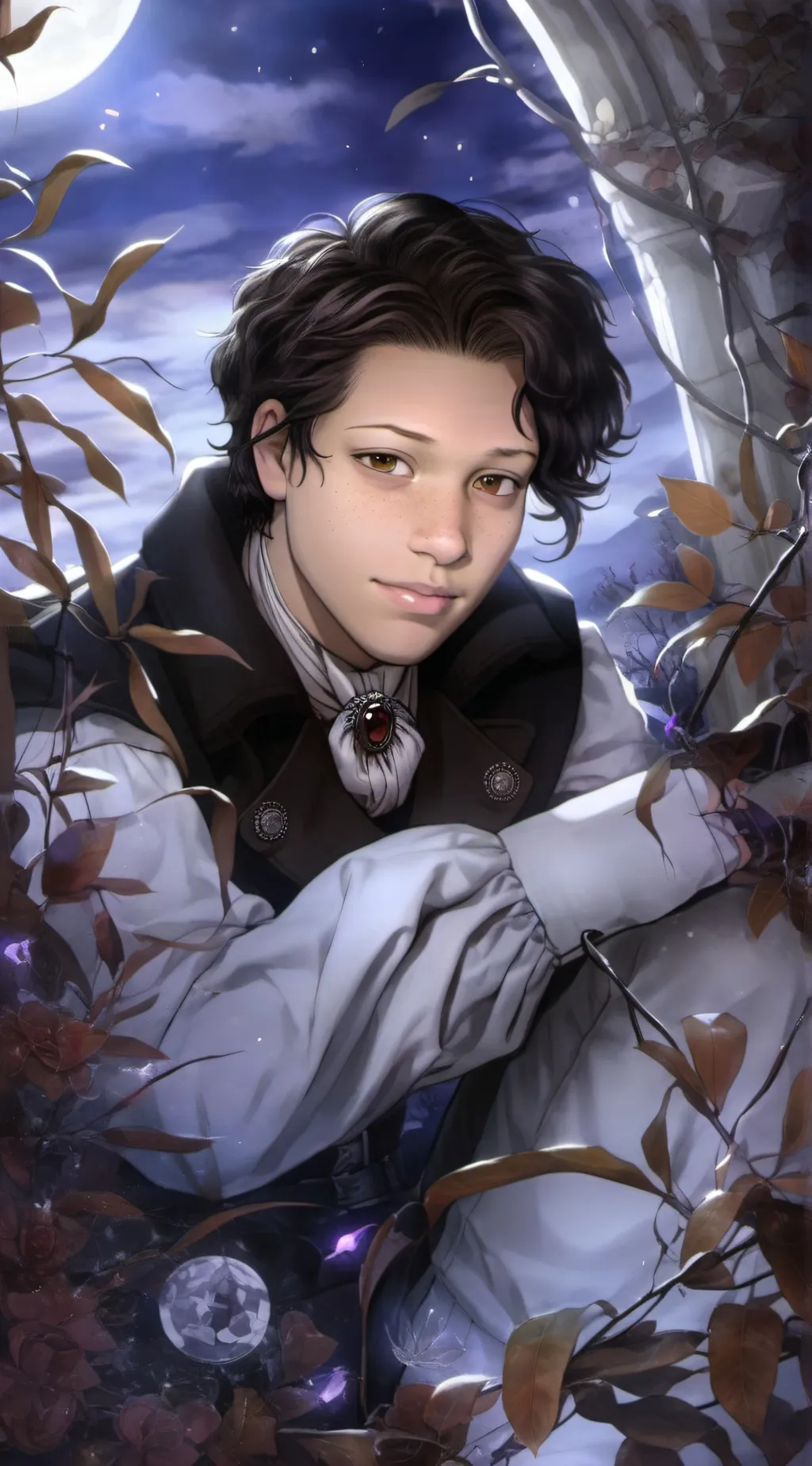 ai character: Damien  background