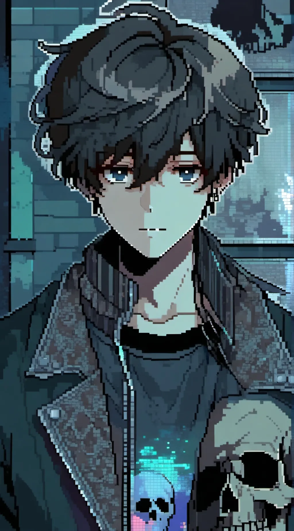 ai character: Nico di Angelo  background