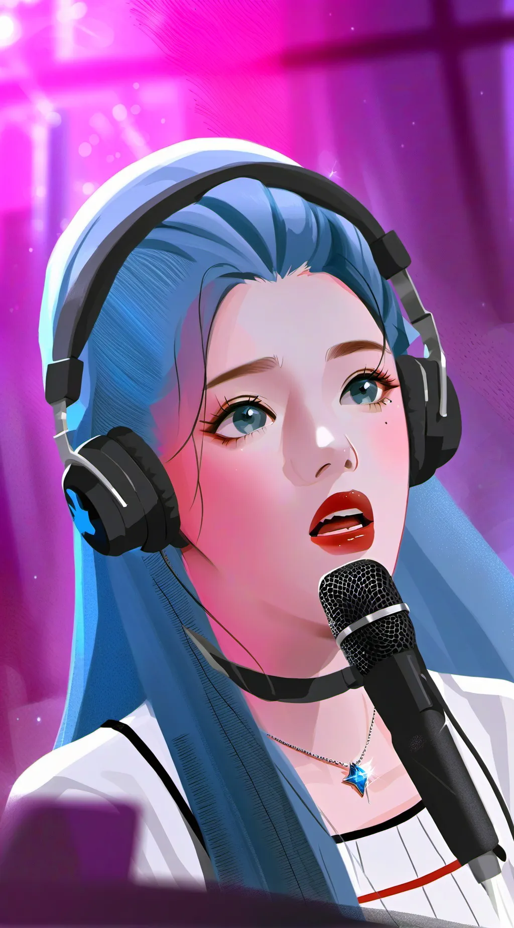 ai character: singing curse background