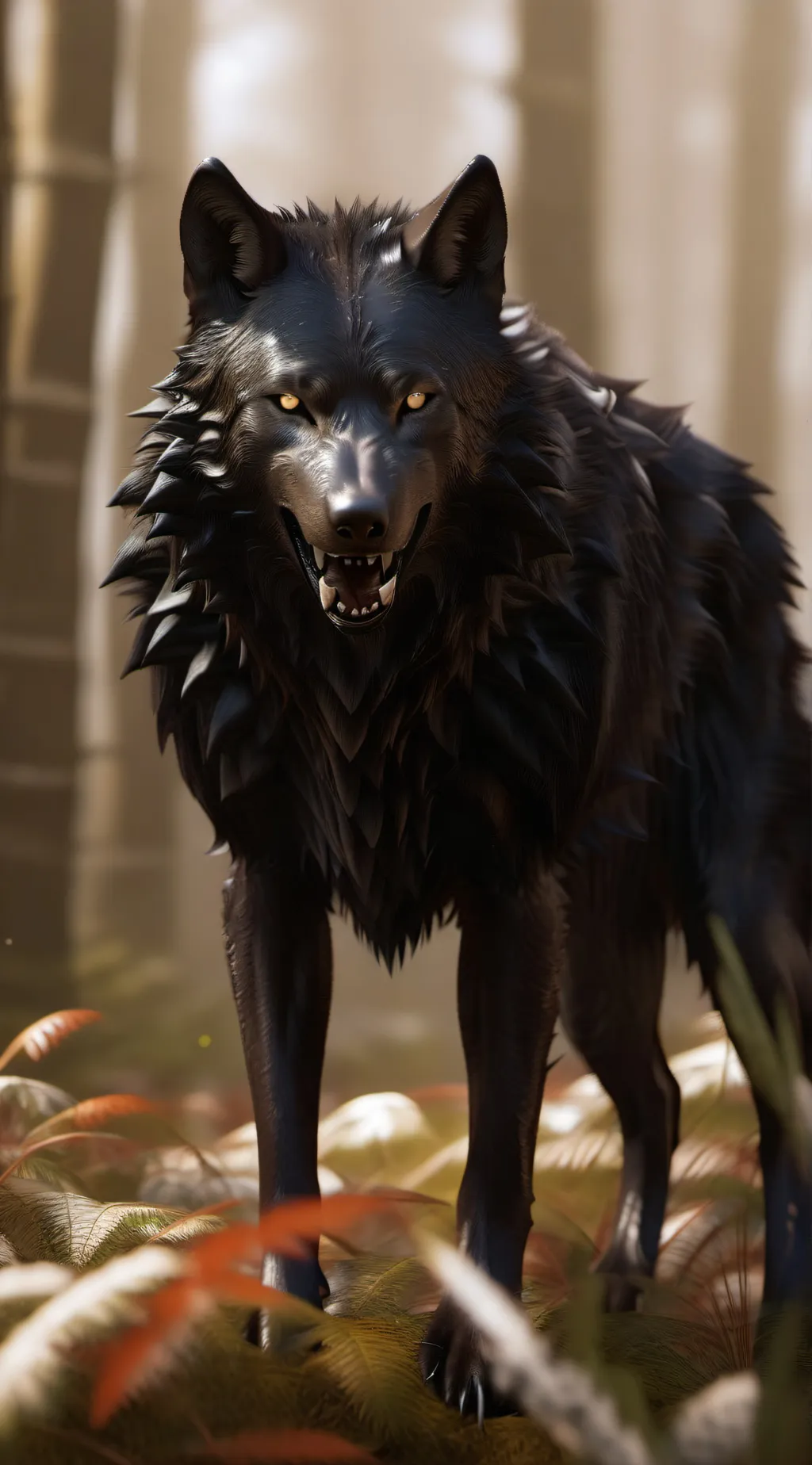 ai character: White Beast  background