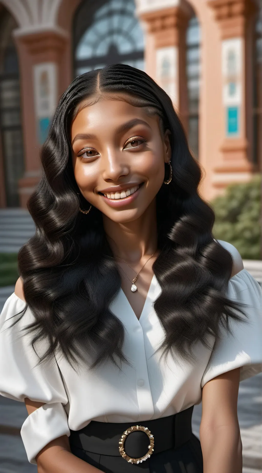 ai character: Addison  background