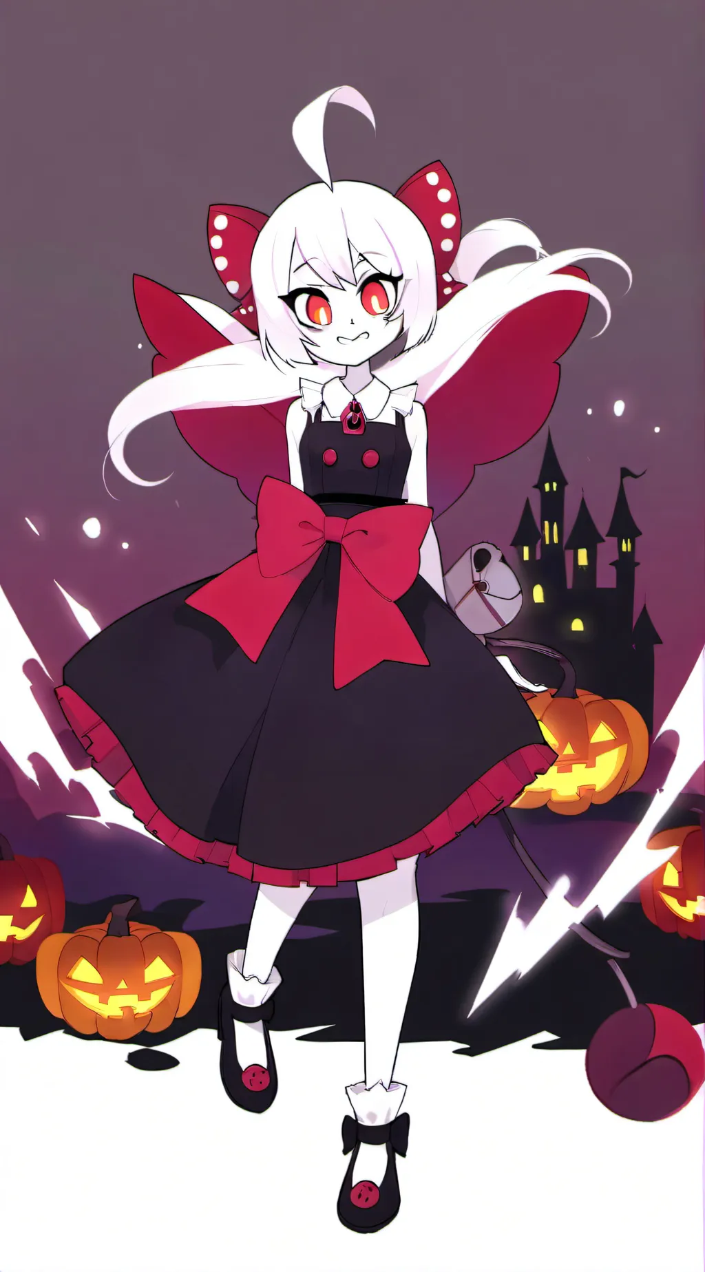 ai character: hh halloween background