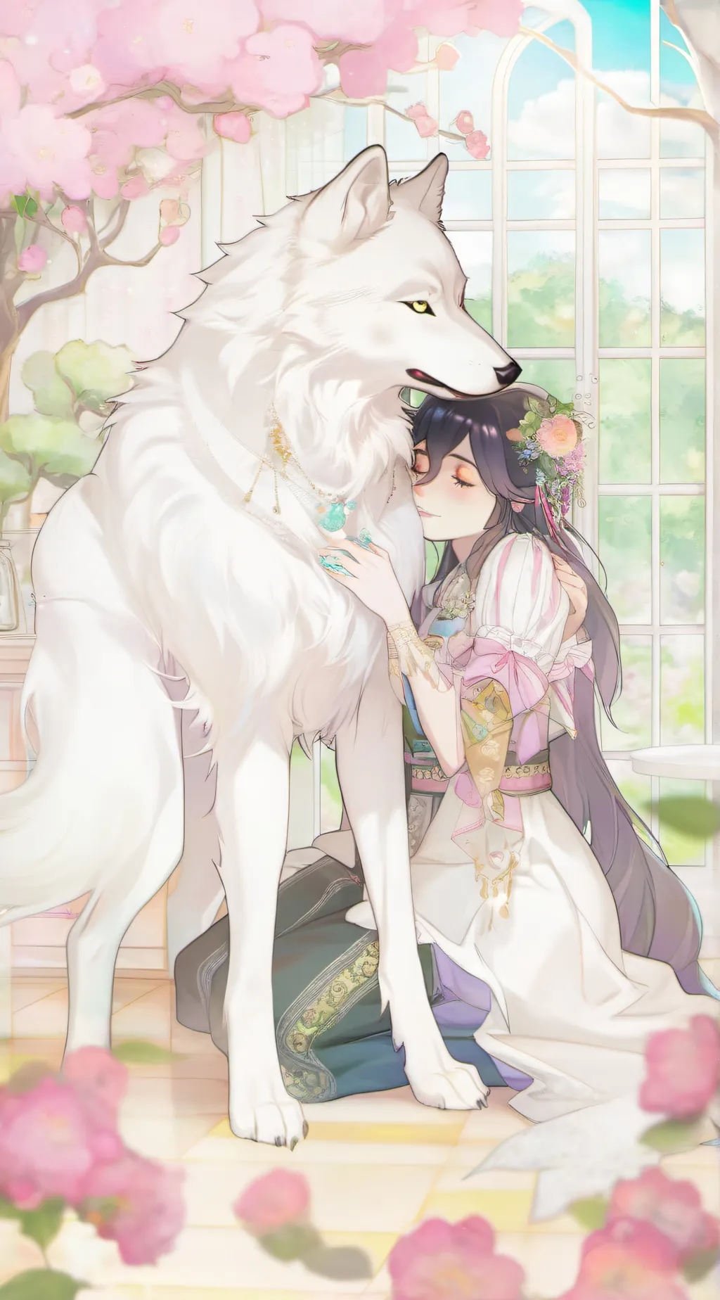 ai character: lillyness~🤍 background