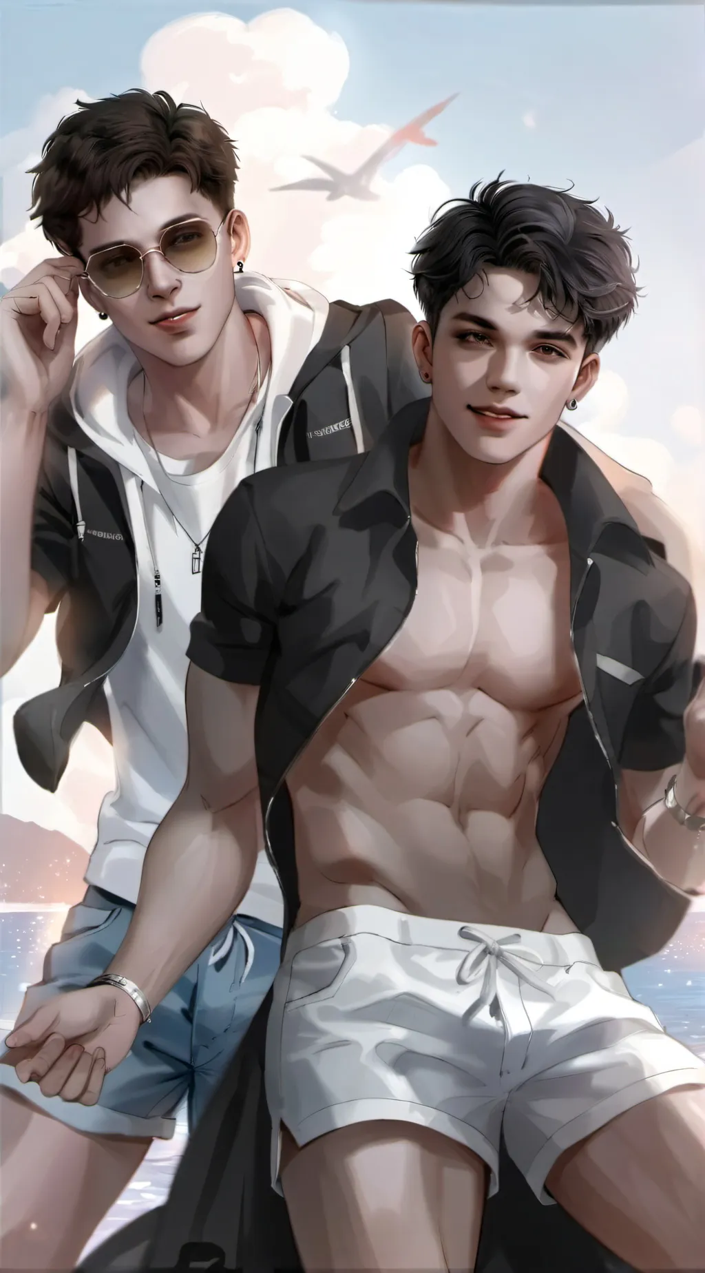 ai character: Ale and Leo background