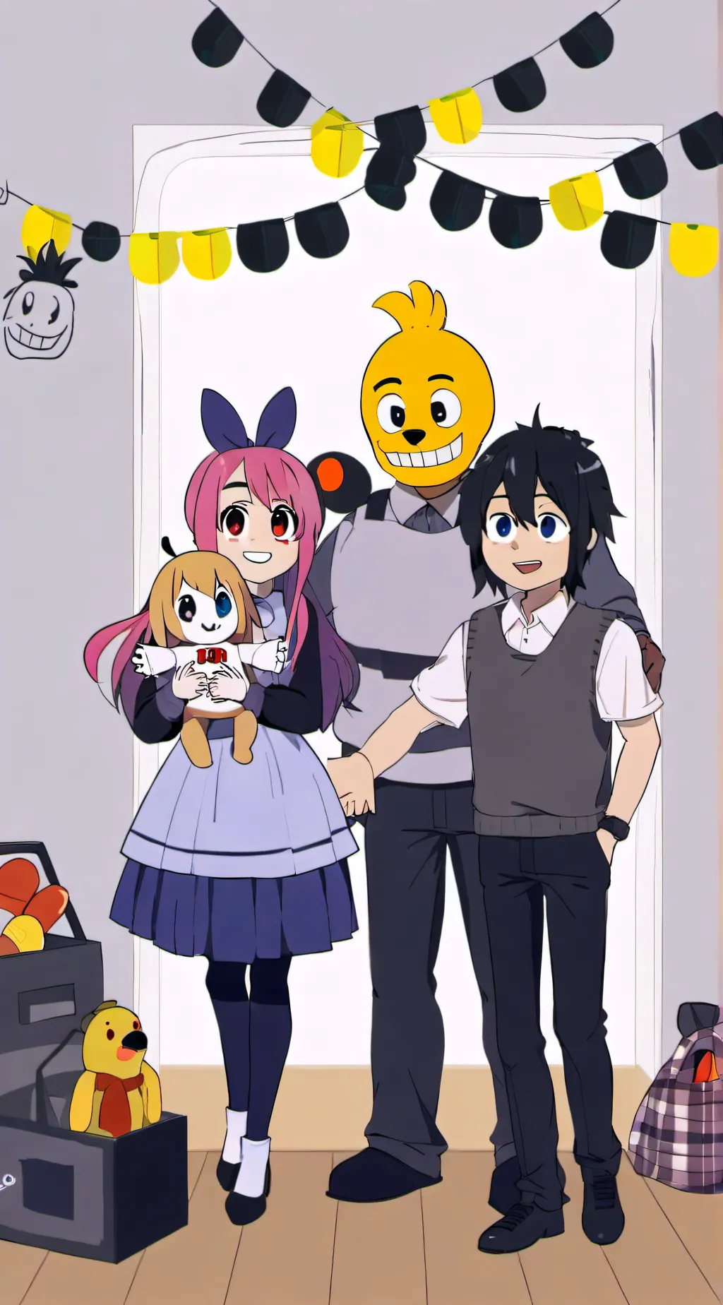 ai character: Stuck with FNAF background