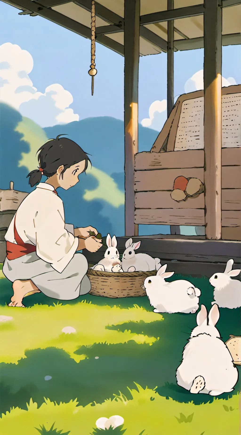 ai character: ocs go to store background