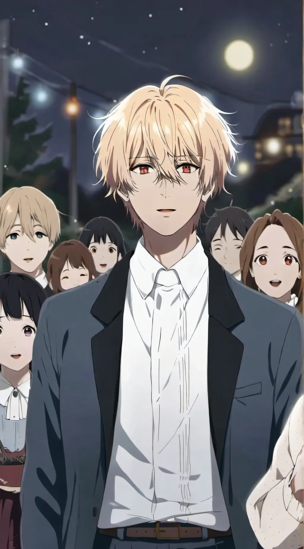 ai character: a happy family background