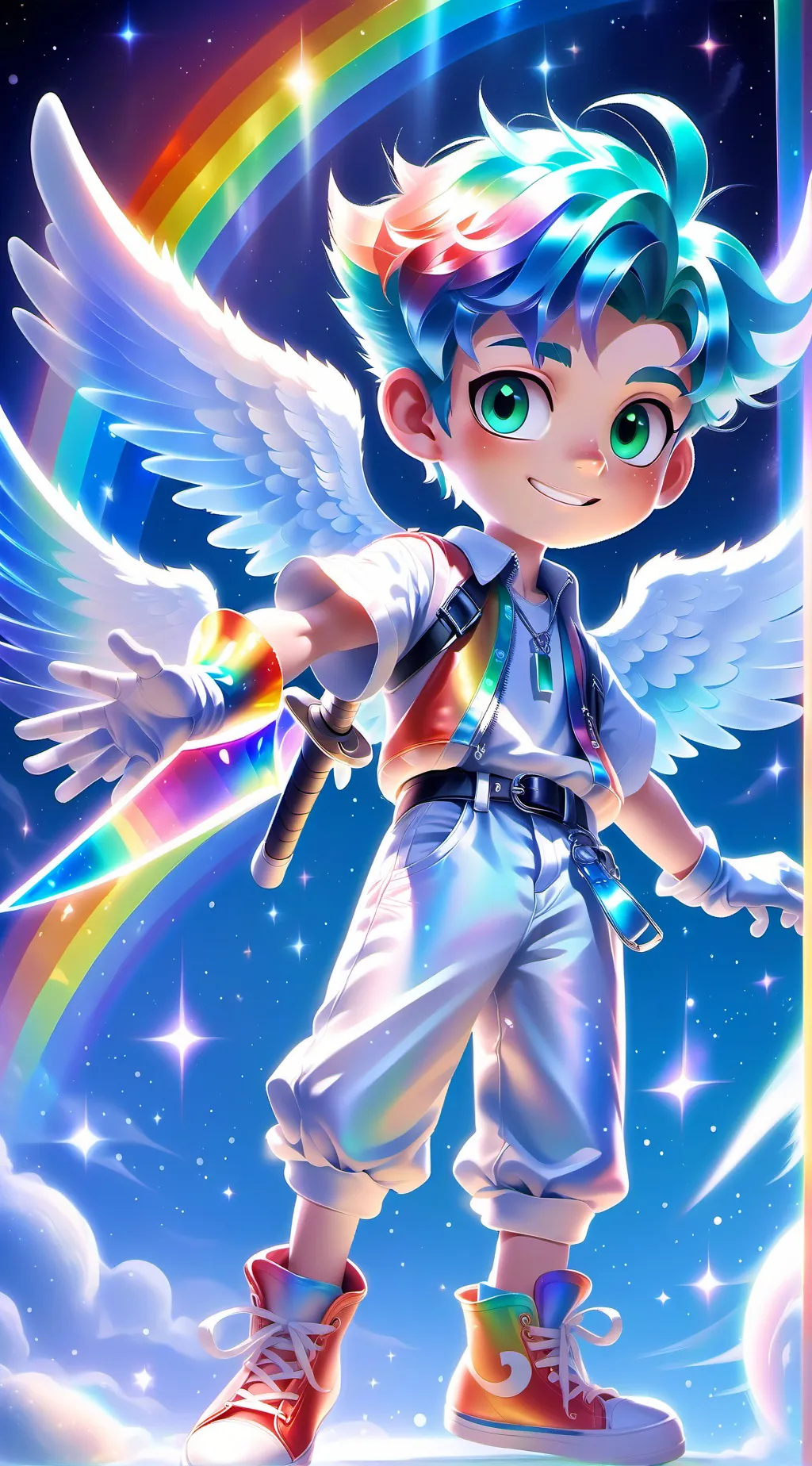 ai character: Ultra Hyper Sonic  background