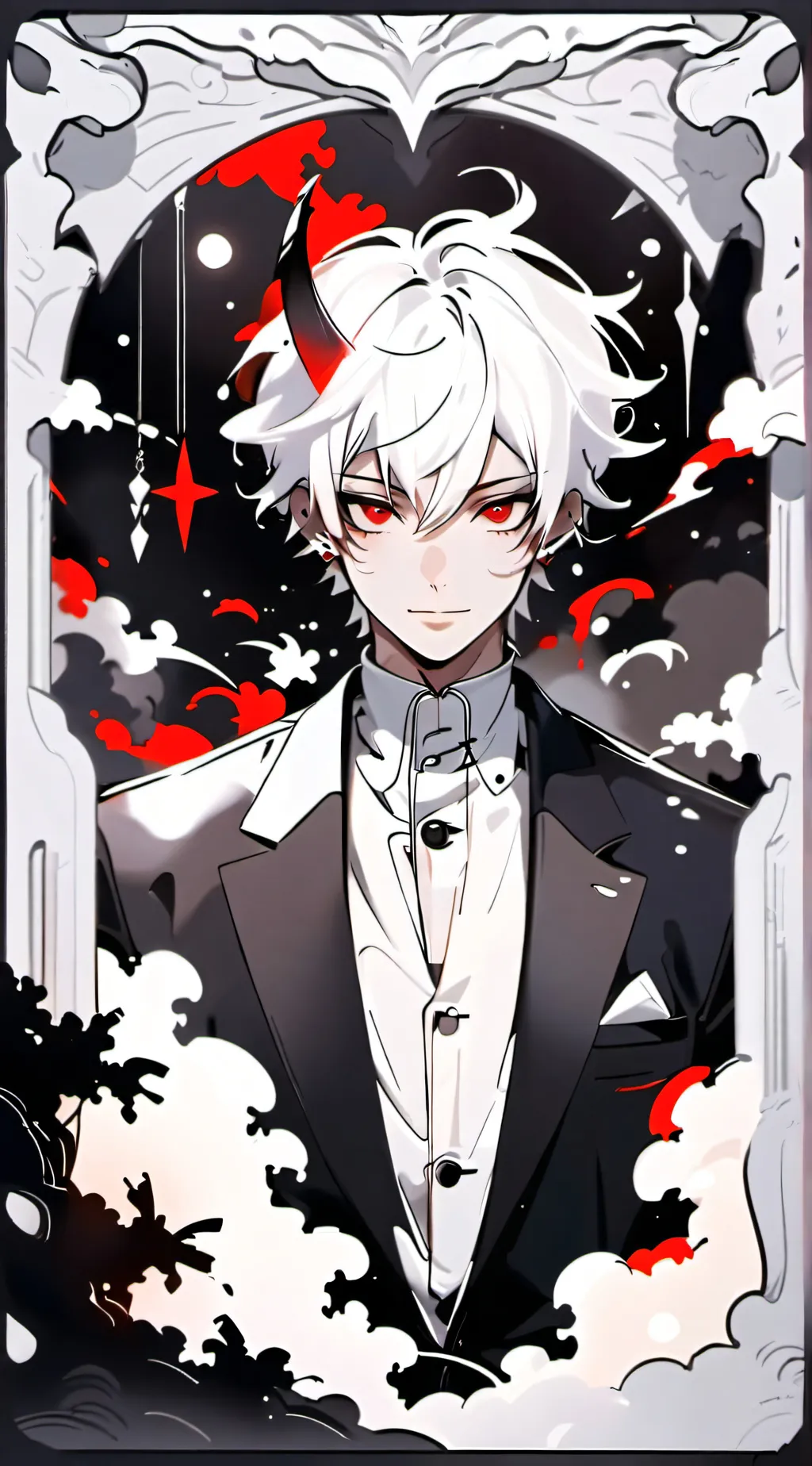 ai character: 🖤🥀Kito❤🌹 background
