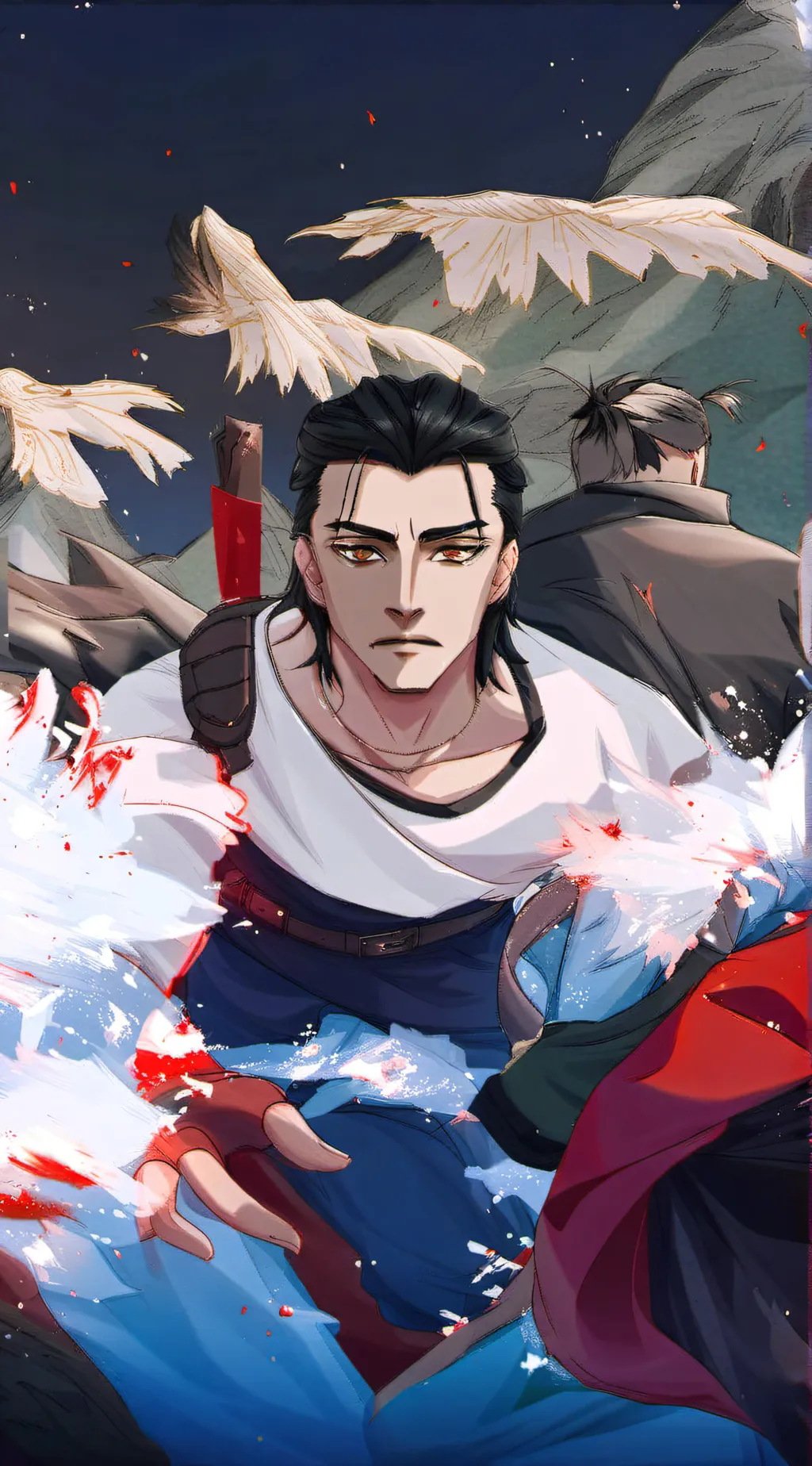 ai character: Eren yeager background