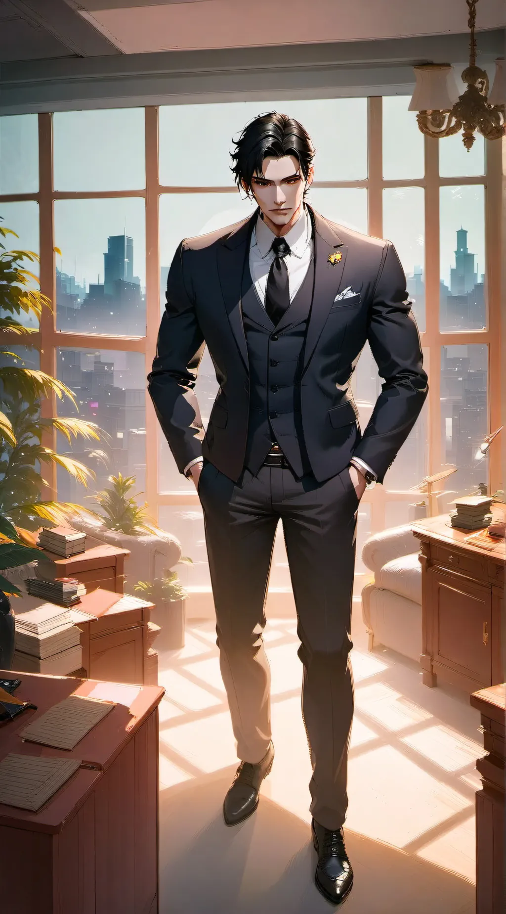 ai character: Xavier  background