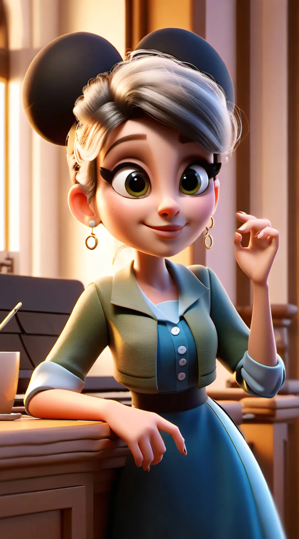 ai character: Ela  background