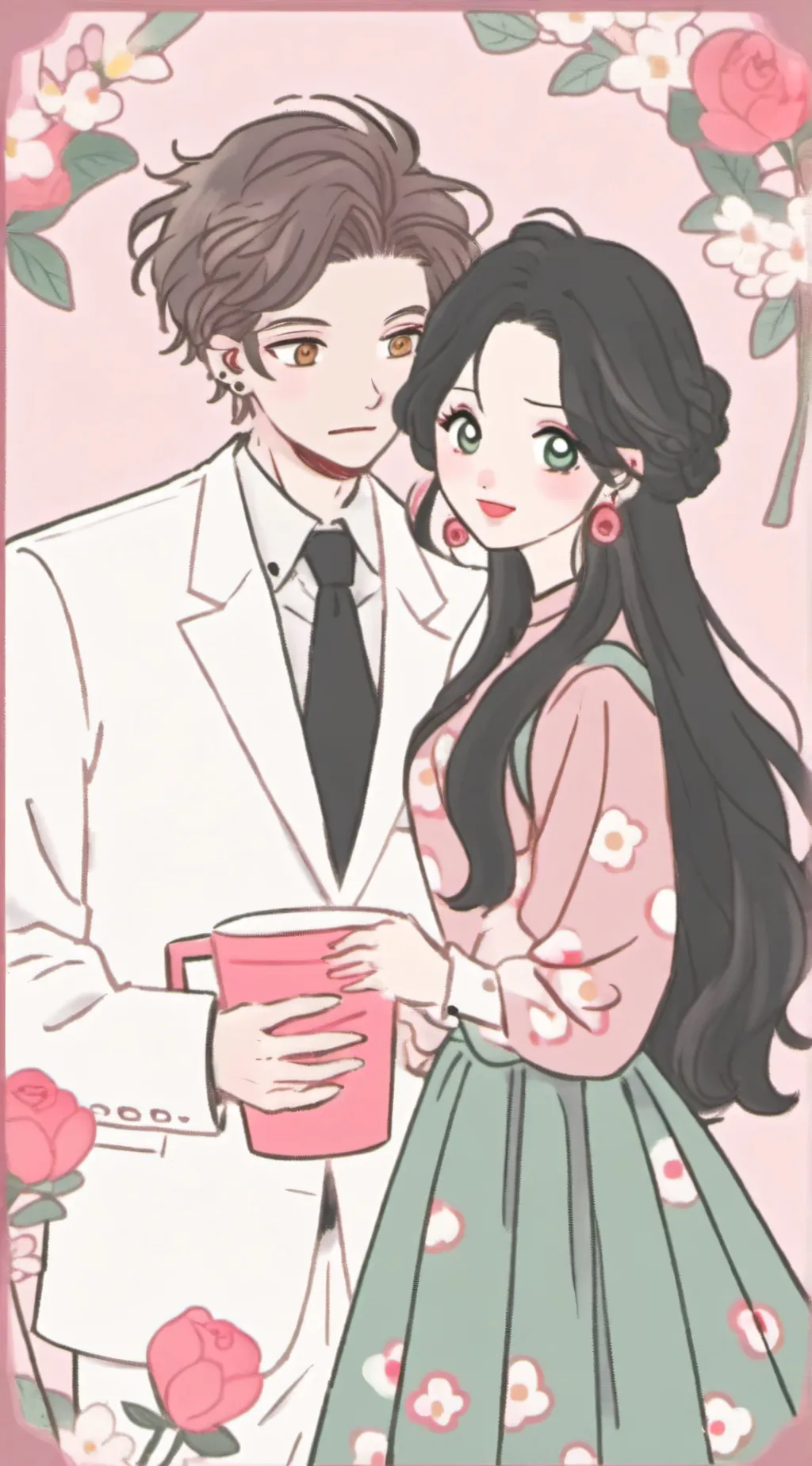 ai character: Tanjiro x Nezuko  background